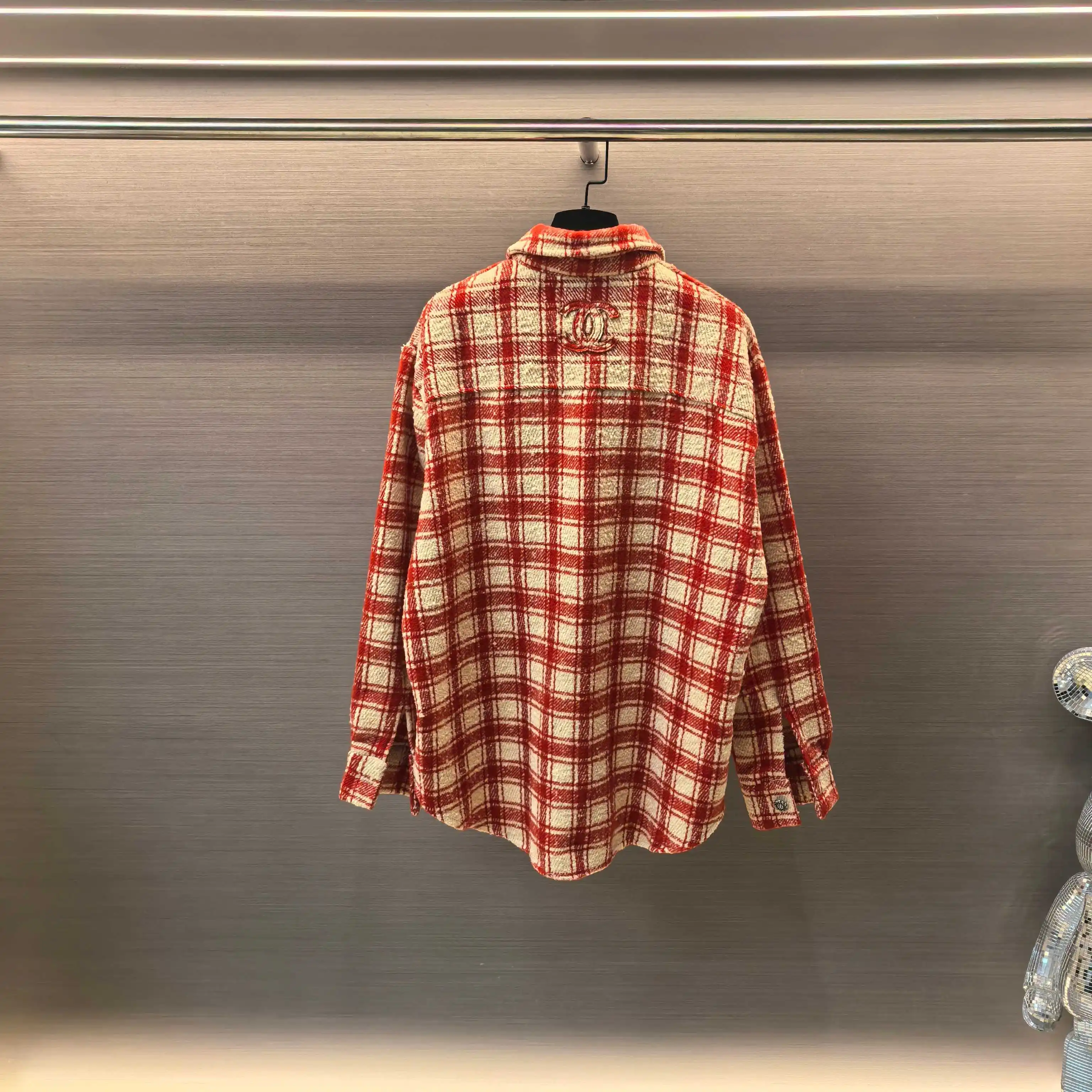 Plaid Tweed Overshirt Jacket D32523753 — view 2