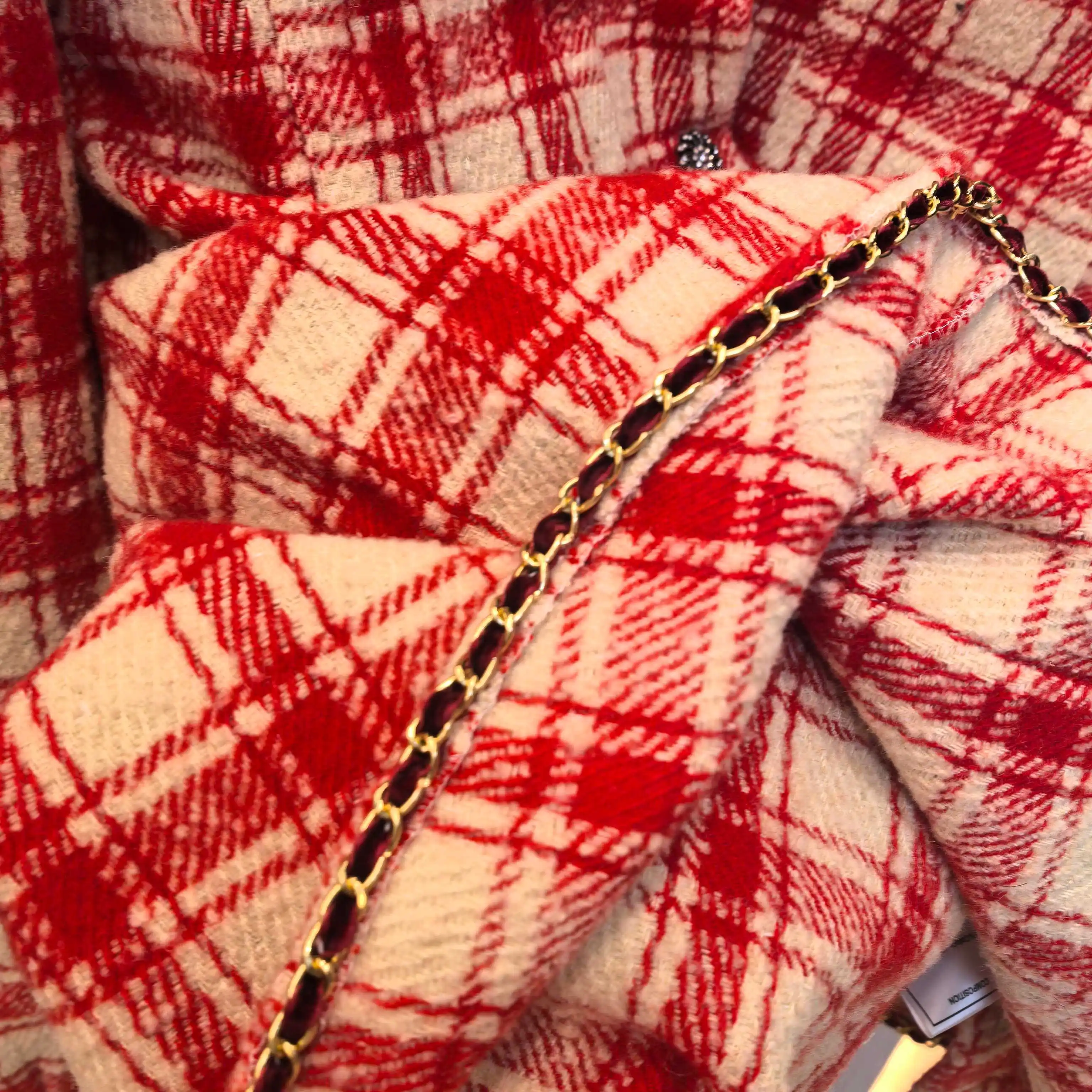 Plaid Tweed Overshirt Jacket D32523753 — view 4