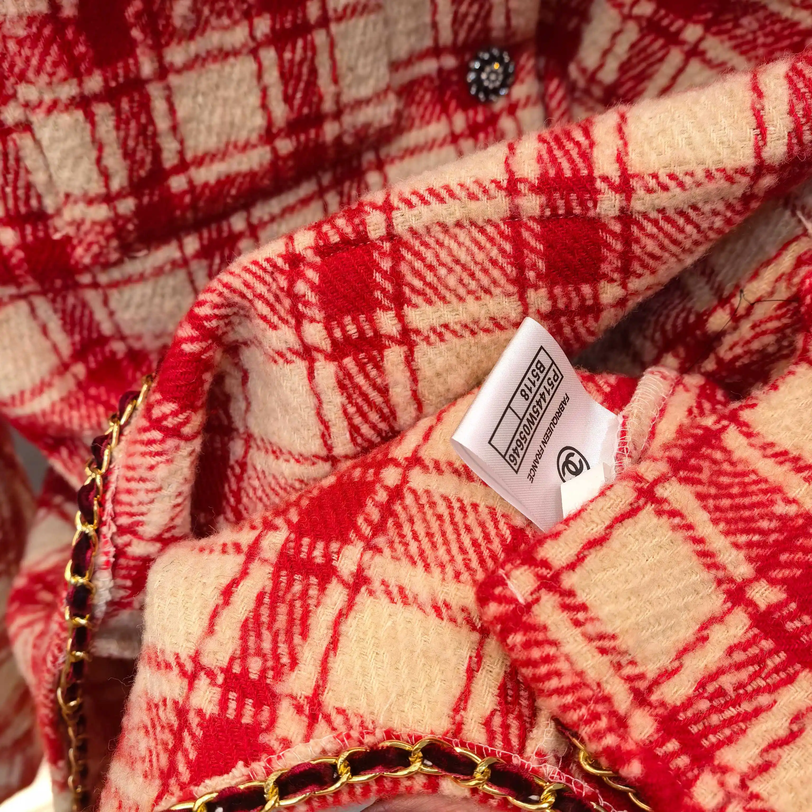 Plaid Tweed Overshirt Jacket D32523753 — view 6