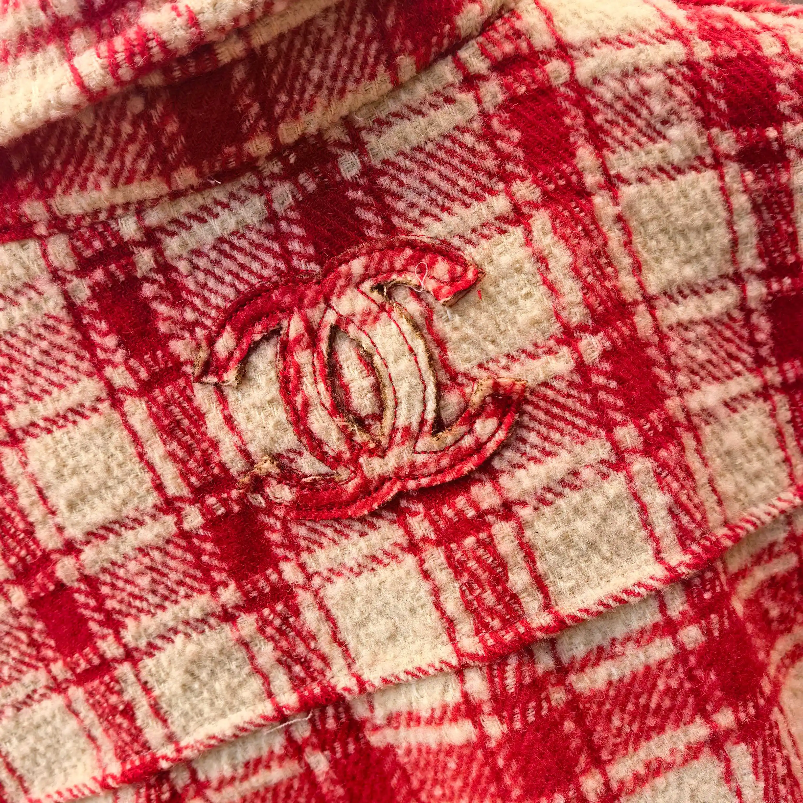 Plaid Tweed Overshirt Jacket D32523753 — view 7