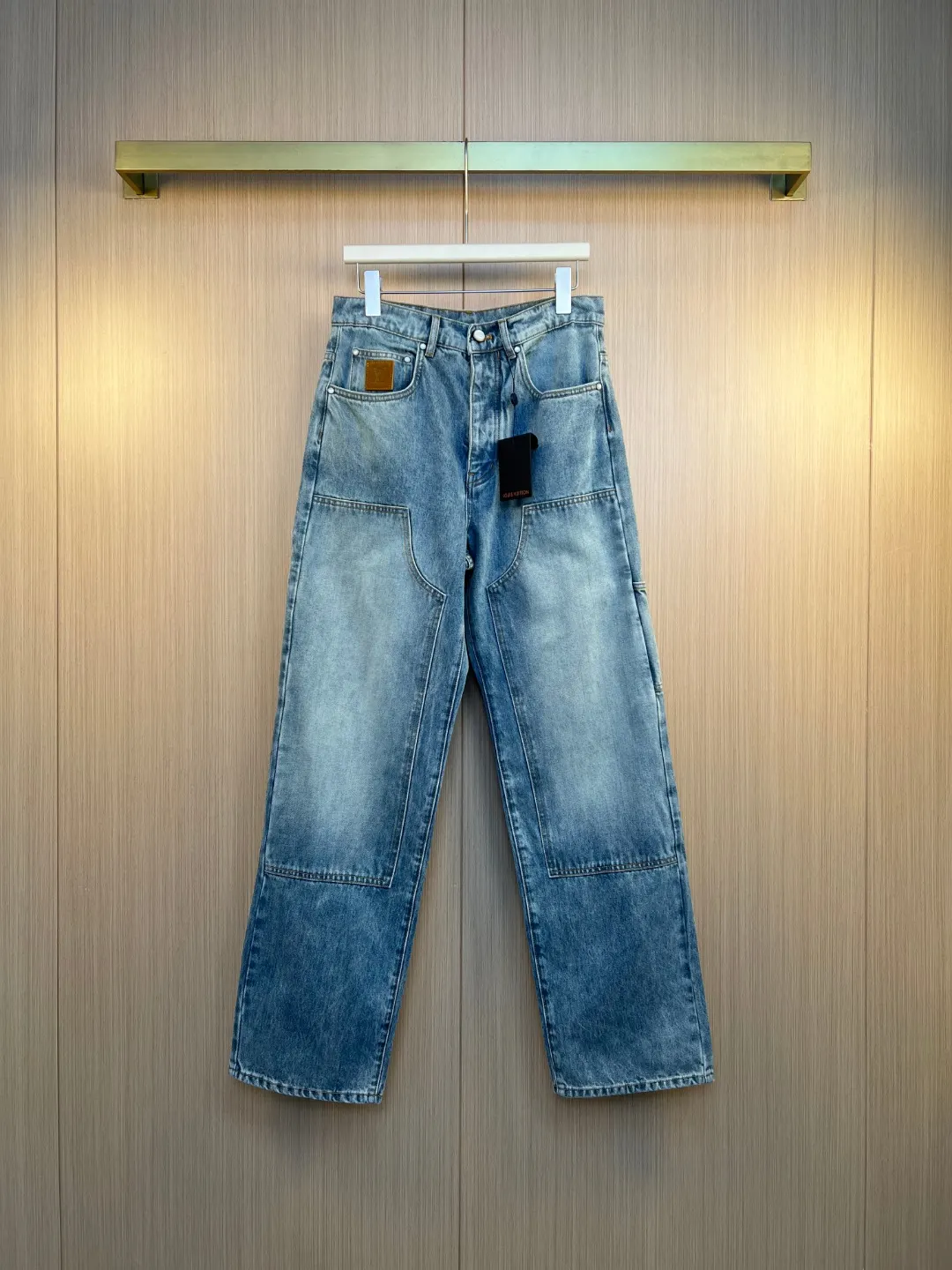 Double Knee Carpenter Jeans with Pearl Buttons D33020549