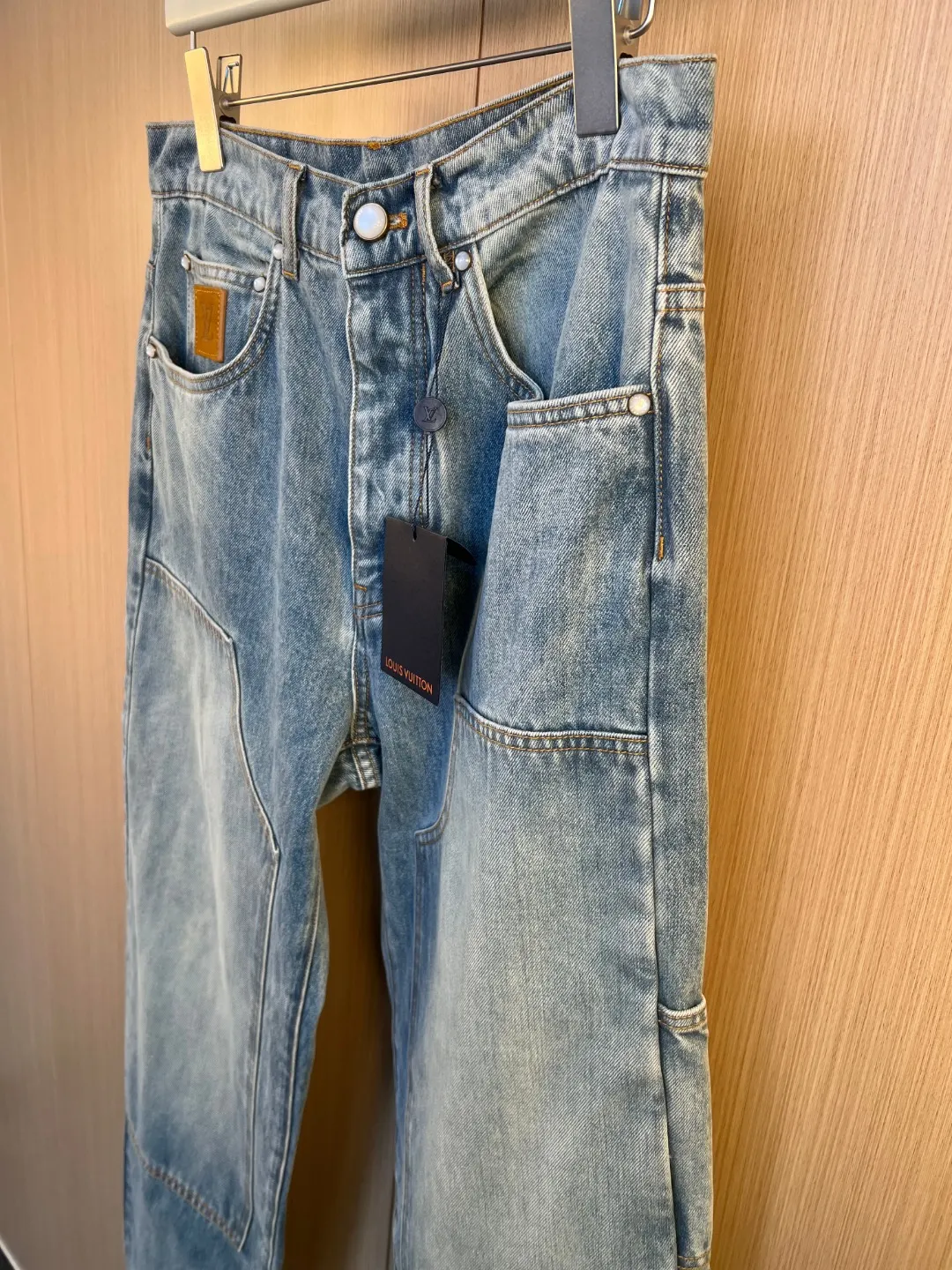 Double Knee Carpenter Jeans with Pearl Buttons D33020549 — view 4