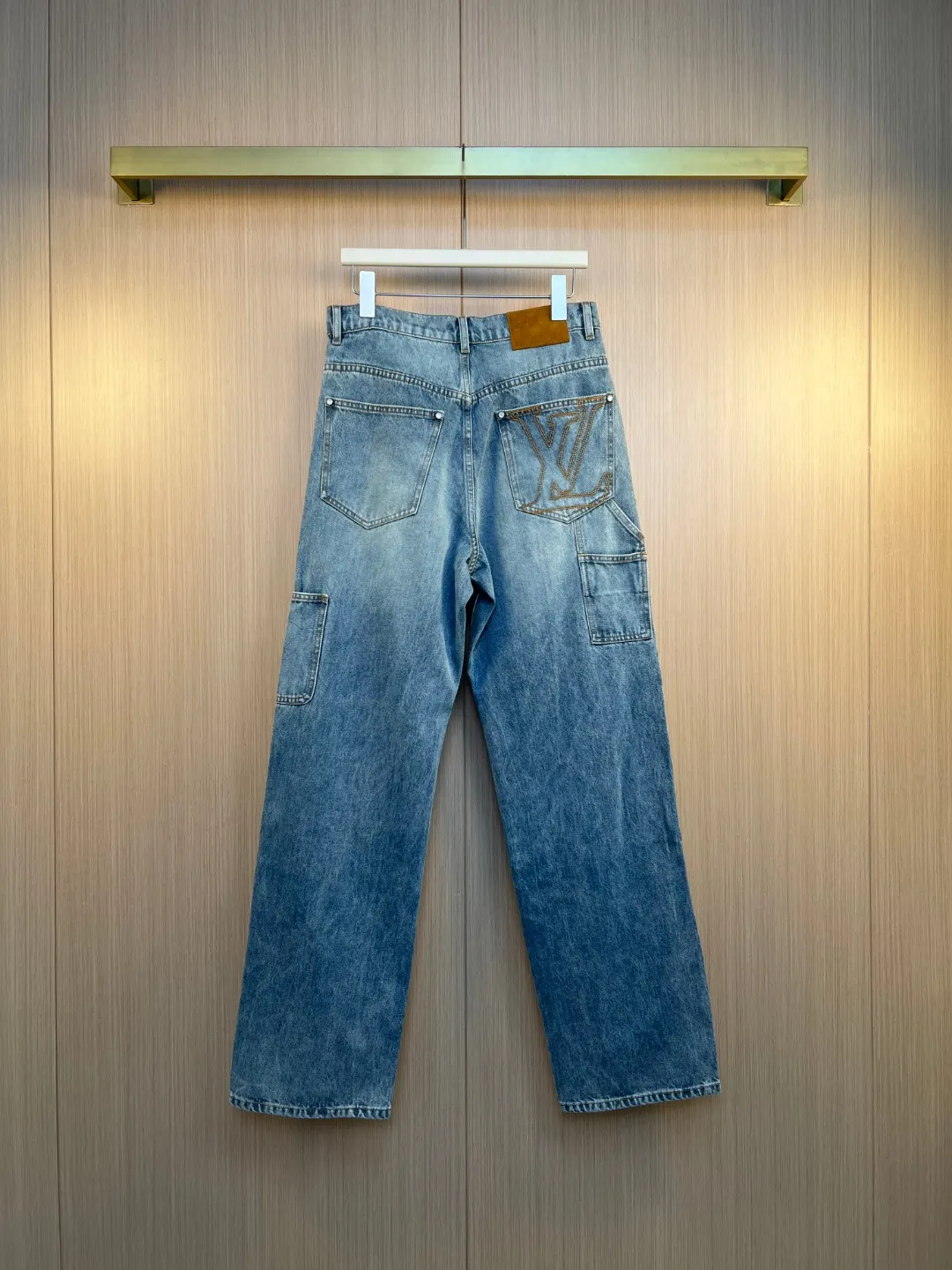 Double Knee Carpenter Jeans with Pearl Buttons D33020549 — view 5