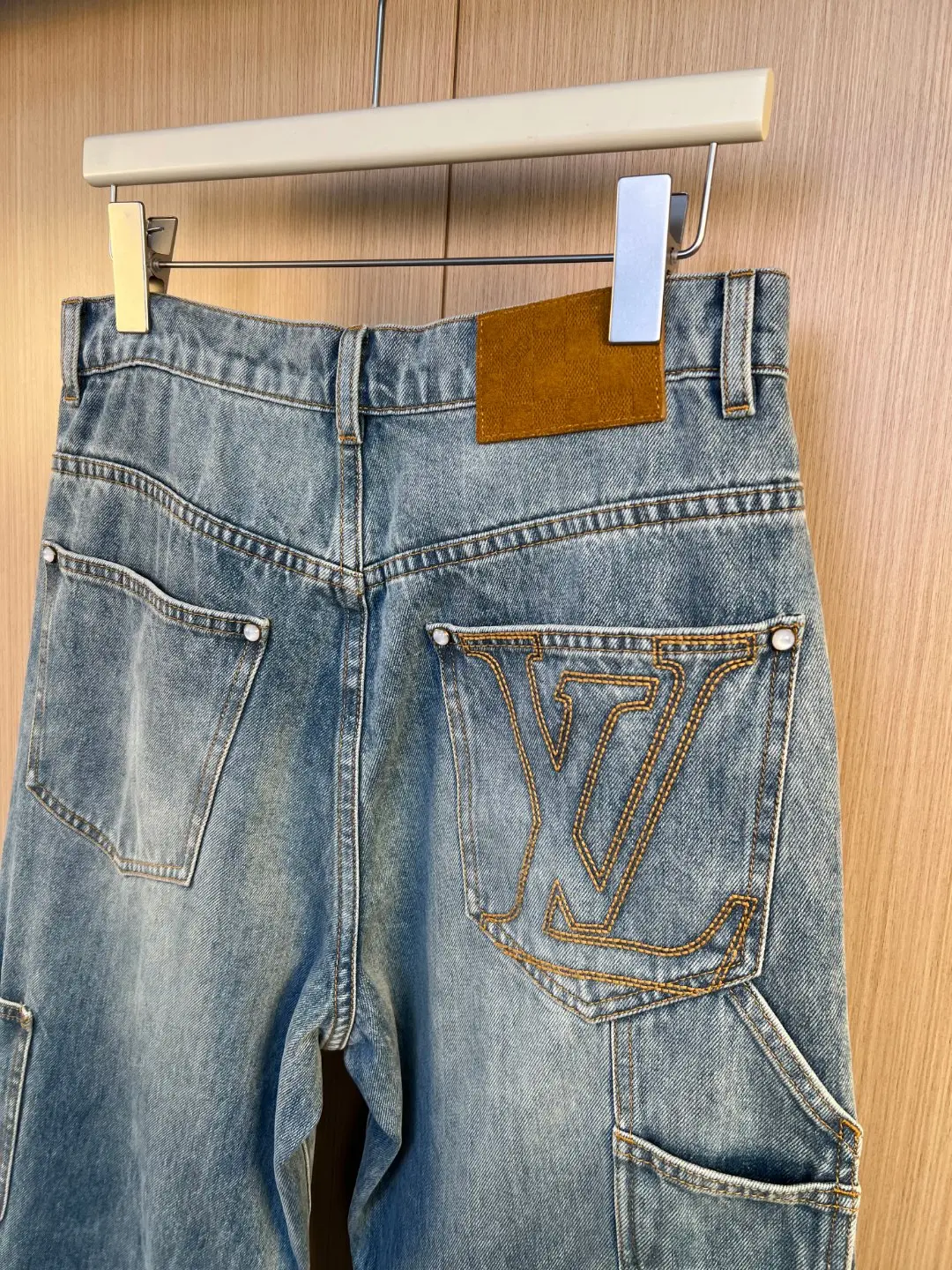 Double Knee Carpenter Jeans with Pearl Buttons D33020549 — view 7