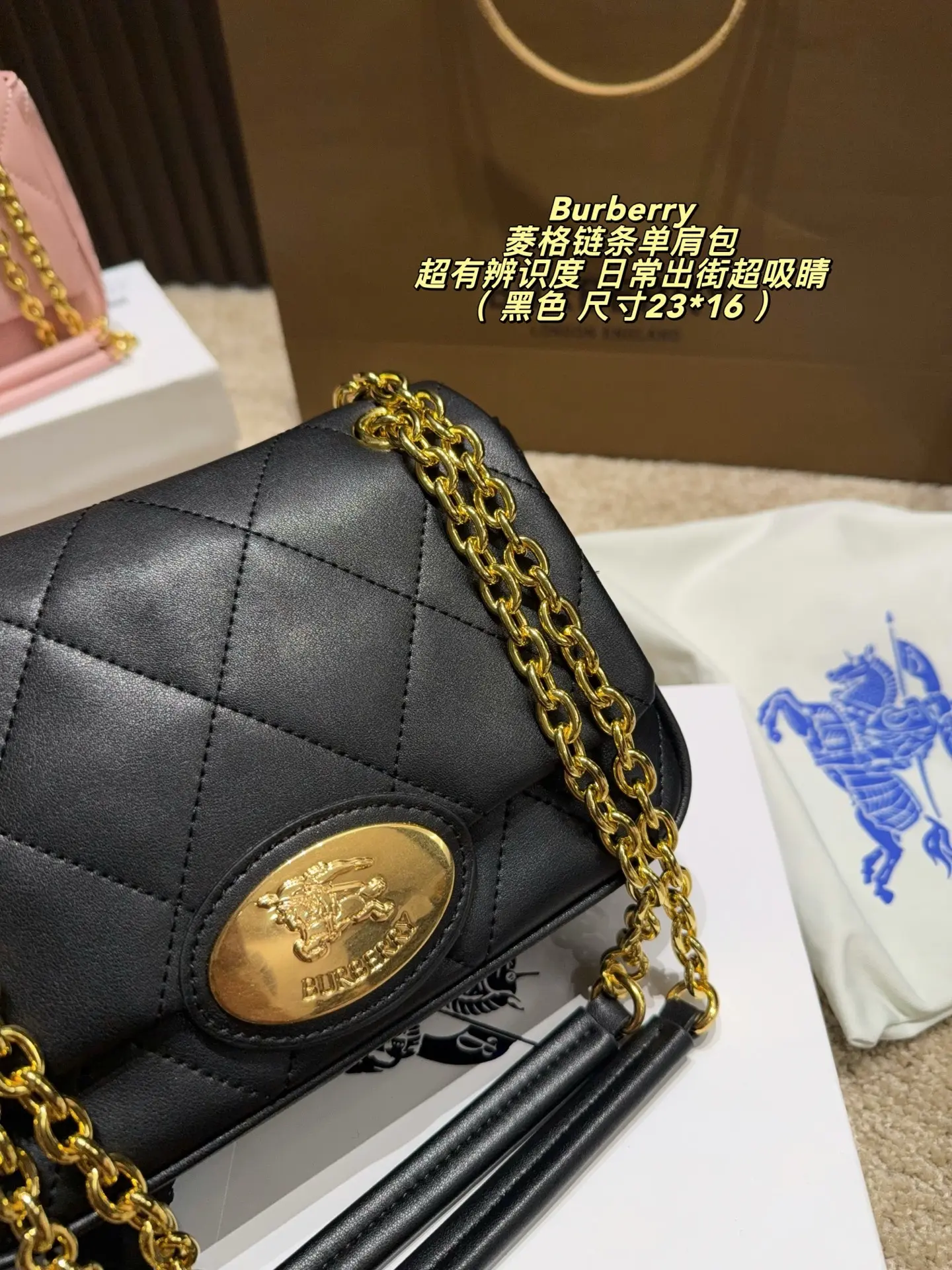 Quilted Chain Shoulder Bag D33017829 — view 3