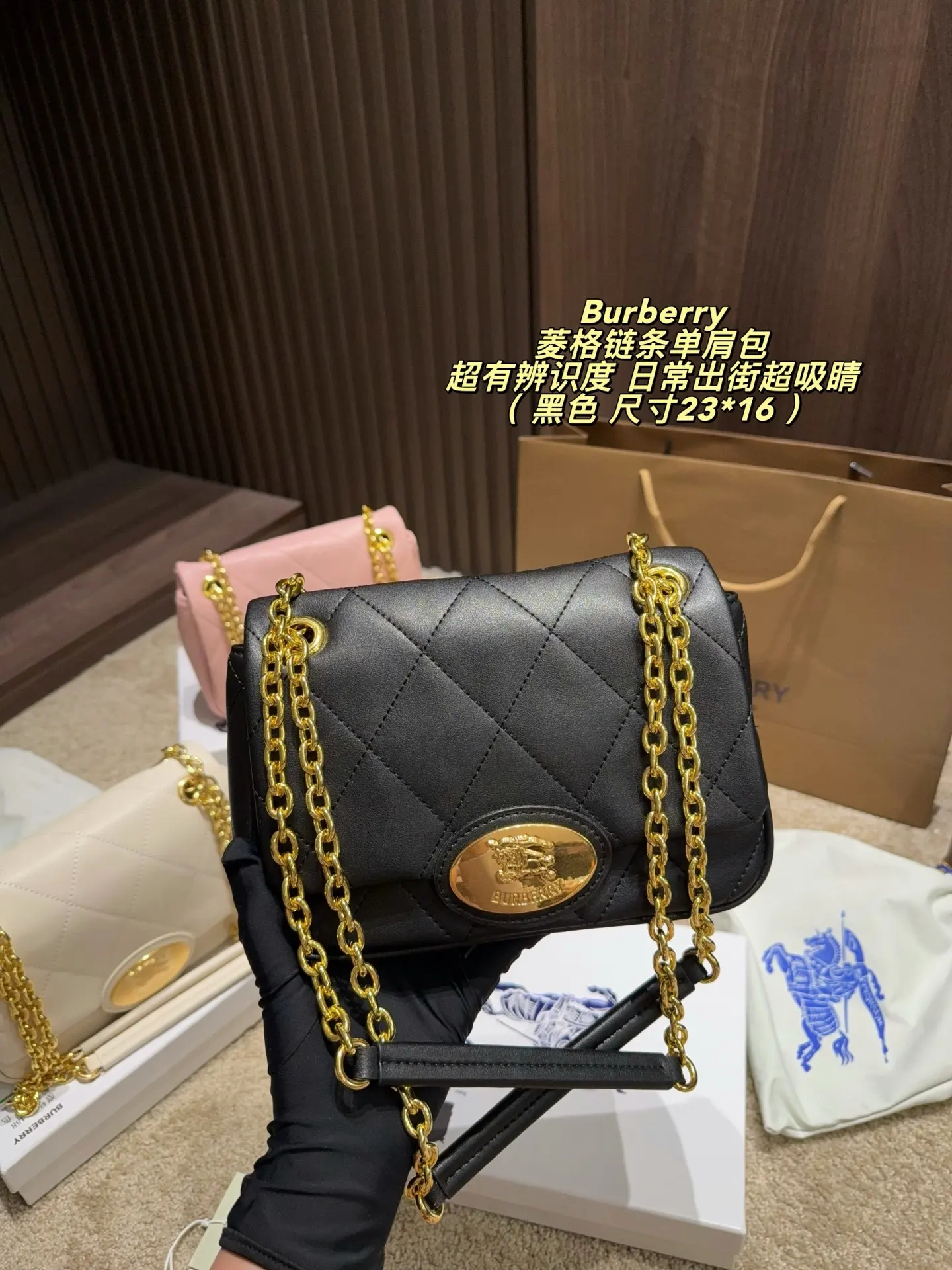 Quilted Chain Shoulder Bag D33017829 — view 8
