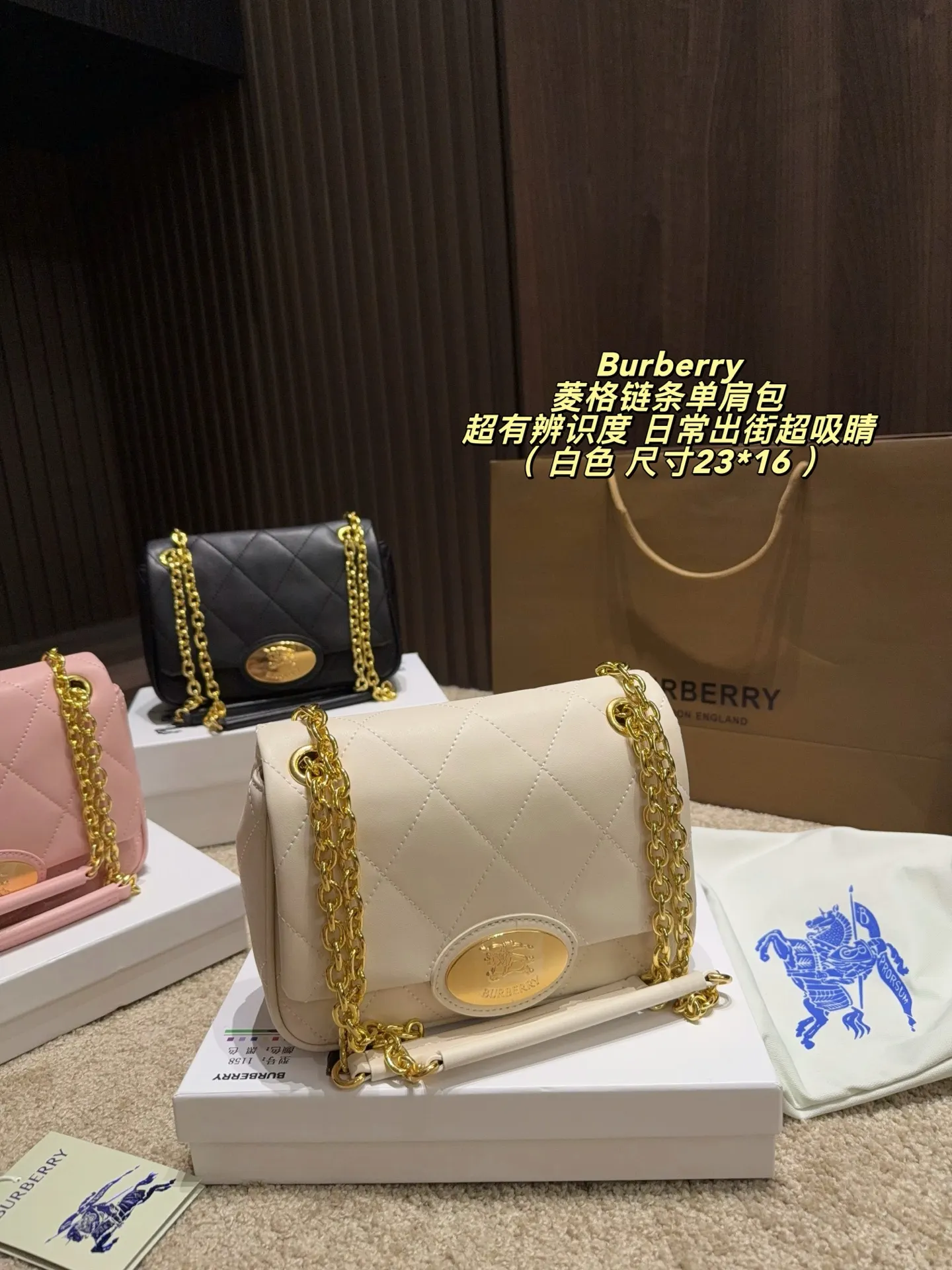Quilted Chain Shoulder Bag D33017829 — view 12