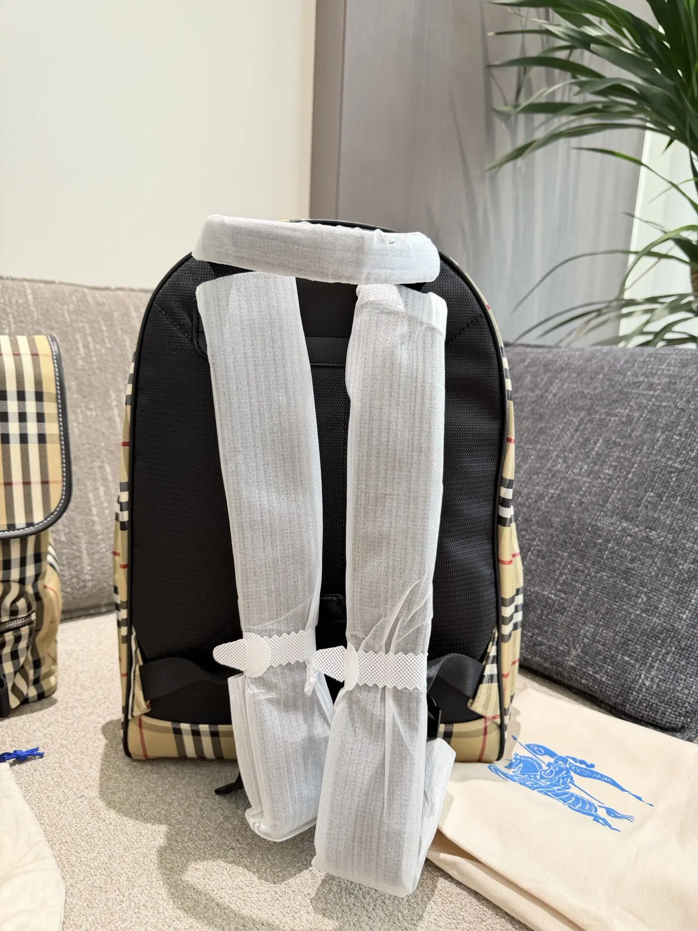 Burberry Vintage Check Nylon Backpack D34018262 — view 6