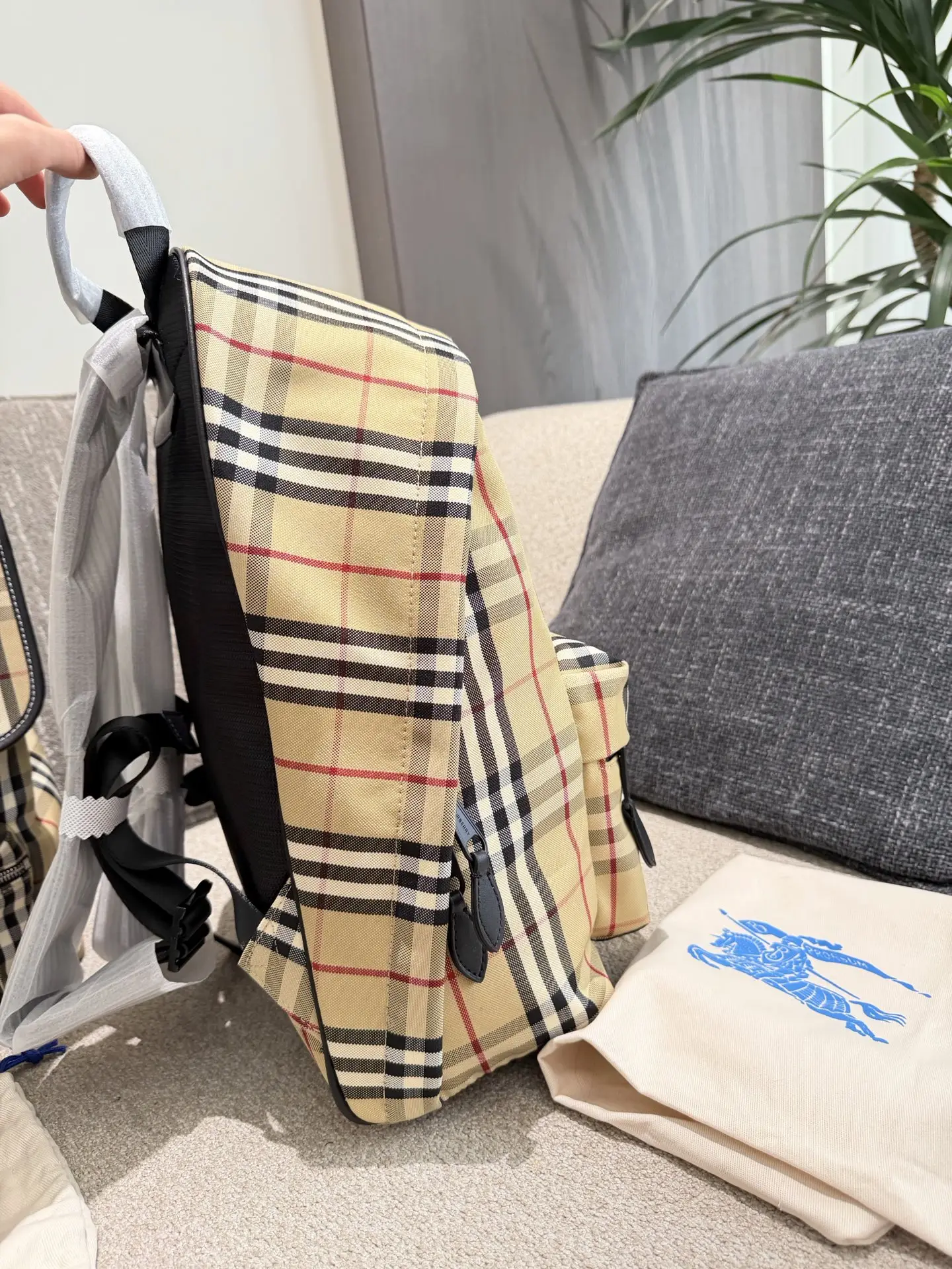 Burberry Vintage Check Nylon Backpack D34018262 — view 7