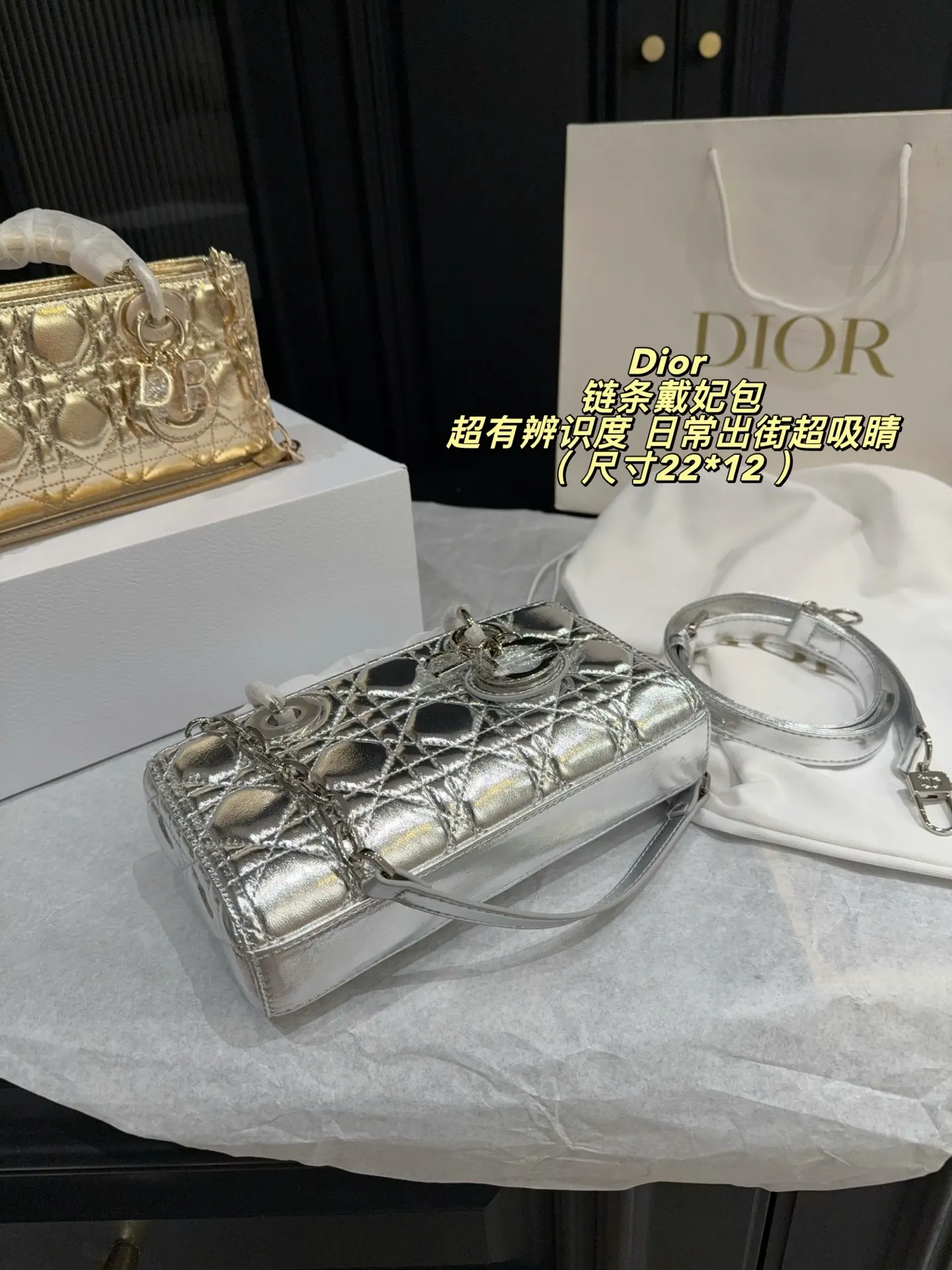 Dior Lady Dior Mini Chain Bag D34018306 — view 5