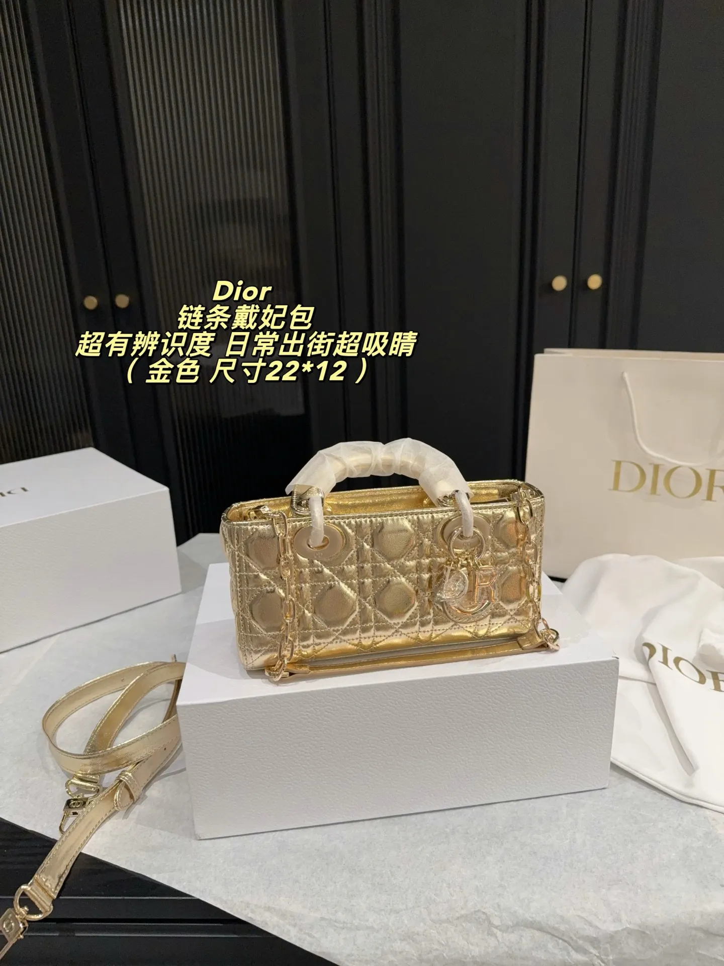 Dior Lady Dior Mini Chain Bag D34018306 — view 11
