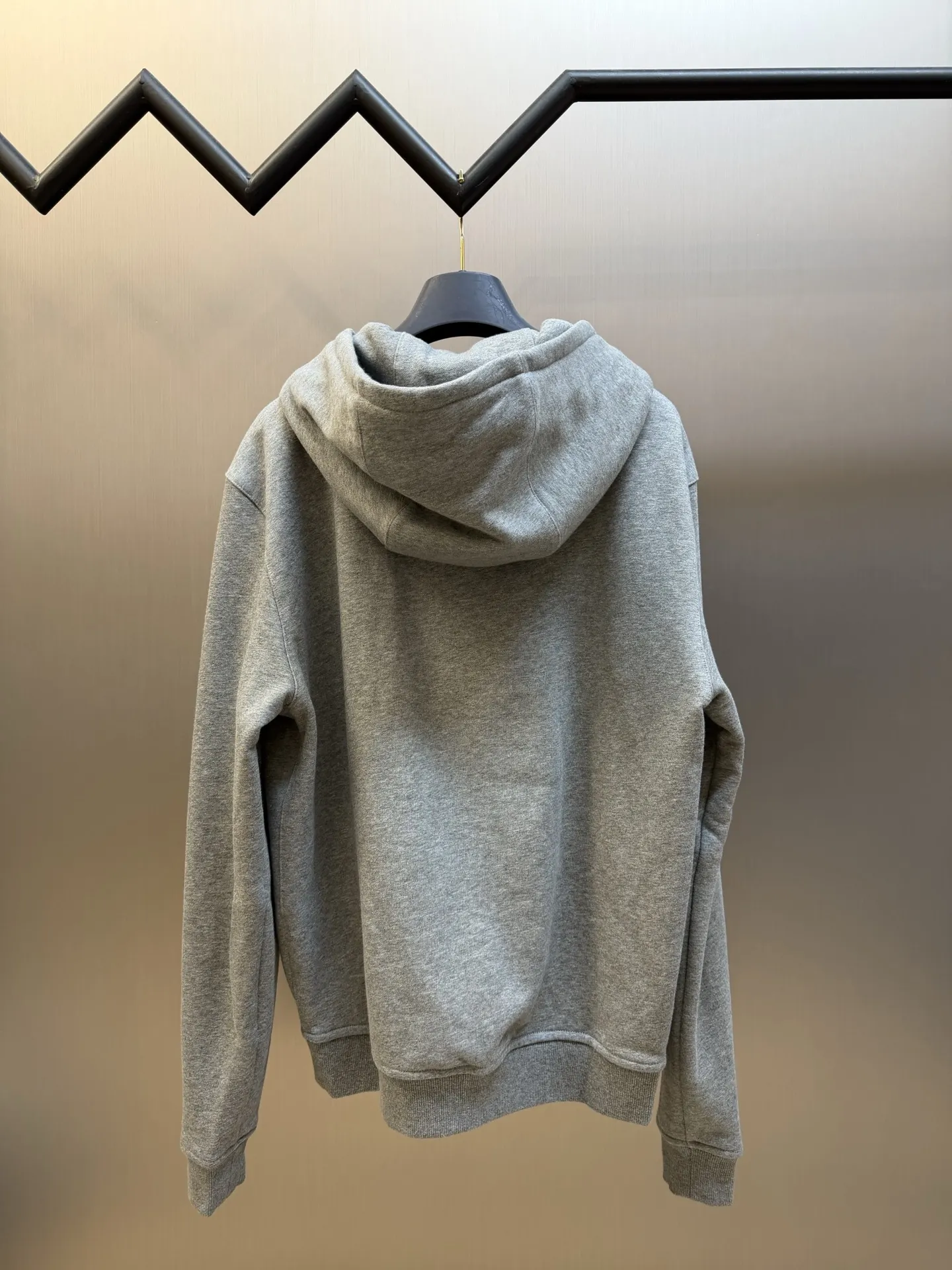 Leather-Trimmed Embroidered Zip-Up Hoodie D34520451 — view 4