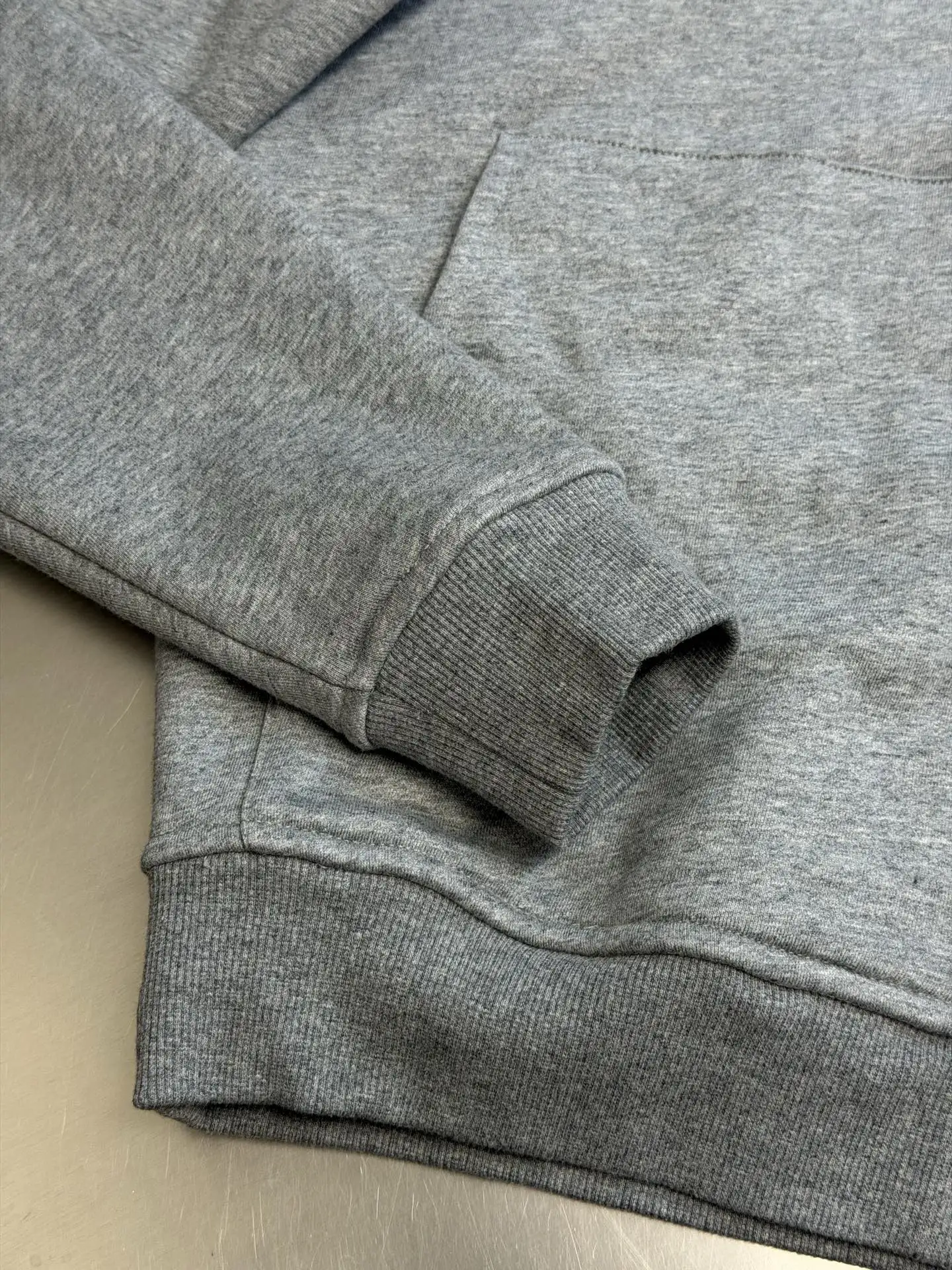 Leather-Trimmed Embroidered Zip-Up Hoodie D34520451 — view 8