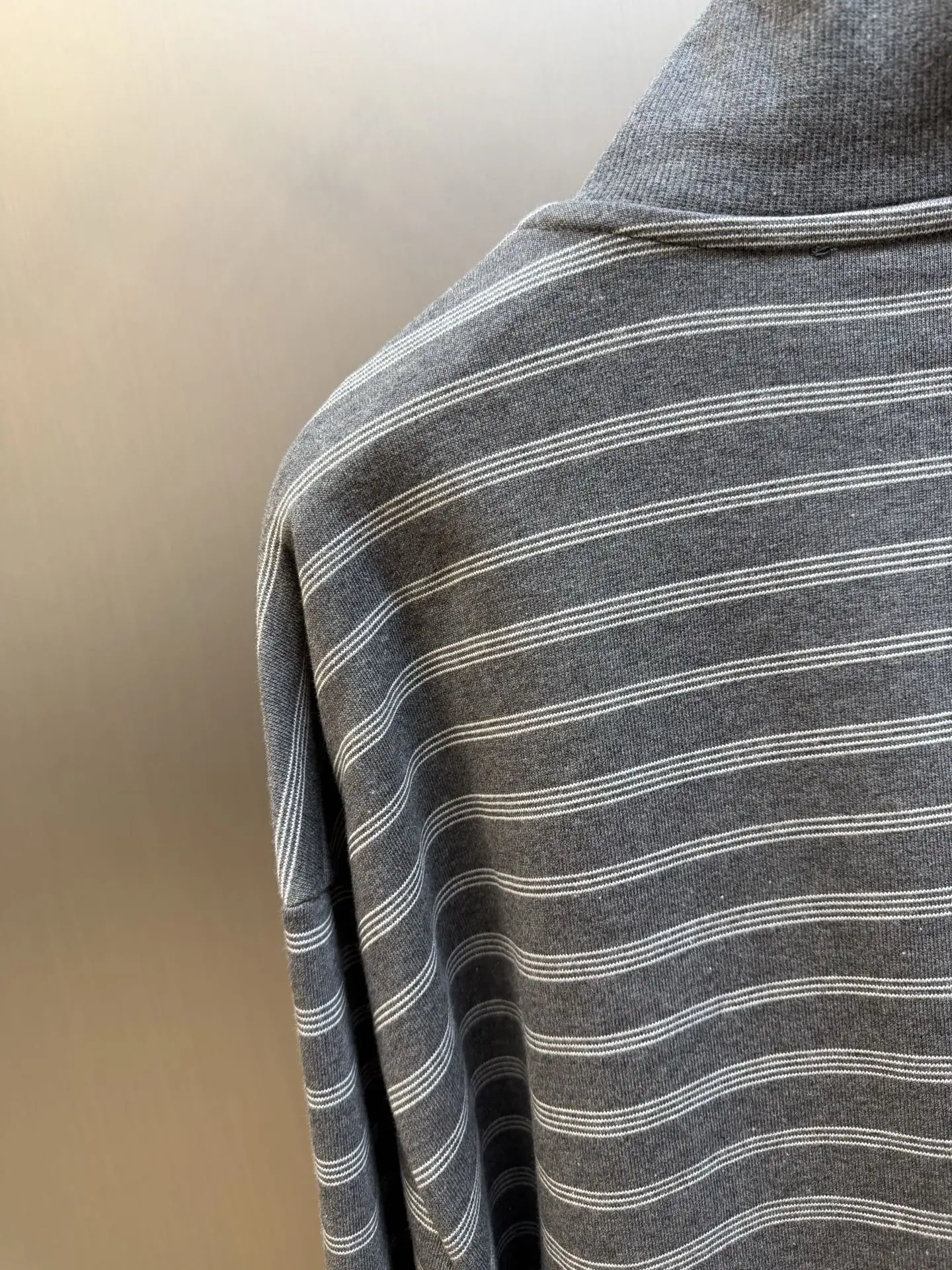 Striped Cotton-Blend Zip-Up Track Jacket D34520447 — view 5