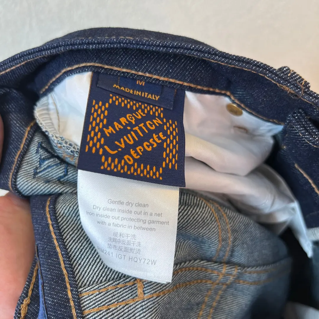 Monogram Embroidered Straight-Leg Jeans D35020569 — view 9