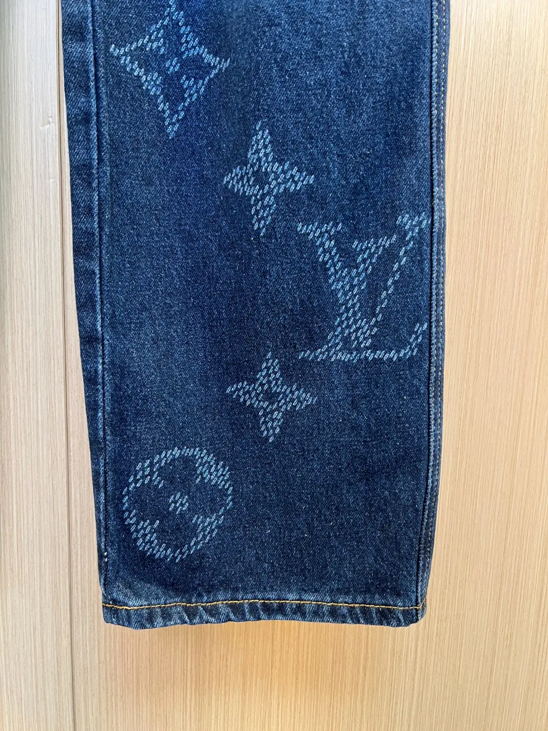 Monogram Jacquard Straight-Leg Jeans D35020564 — view 2