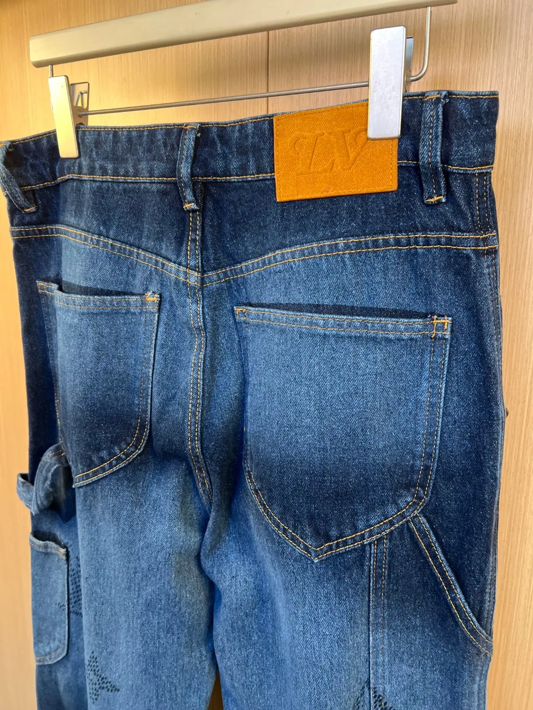 Monogram Jacquard Straight-Leg Jeans D35020564 — view 7
