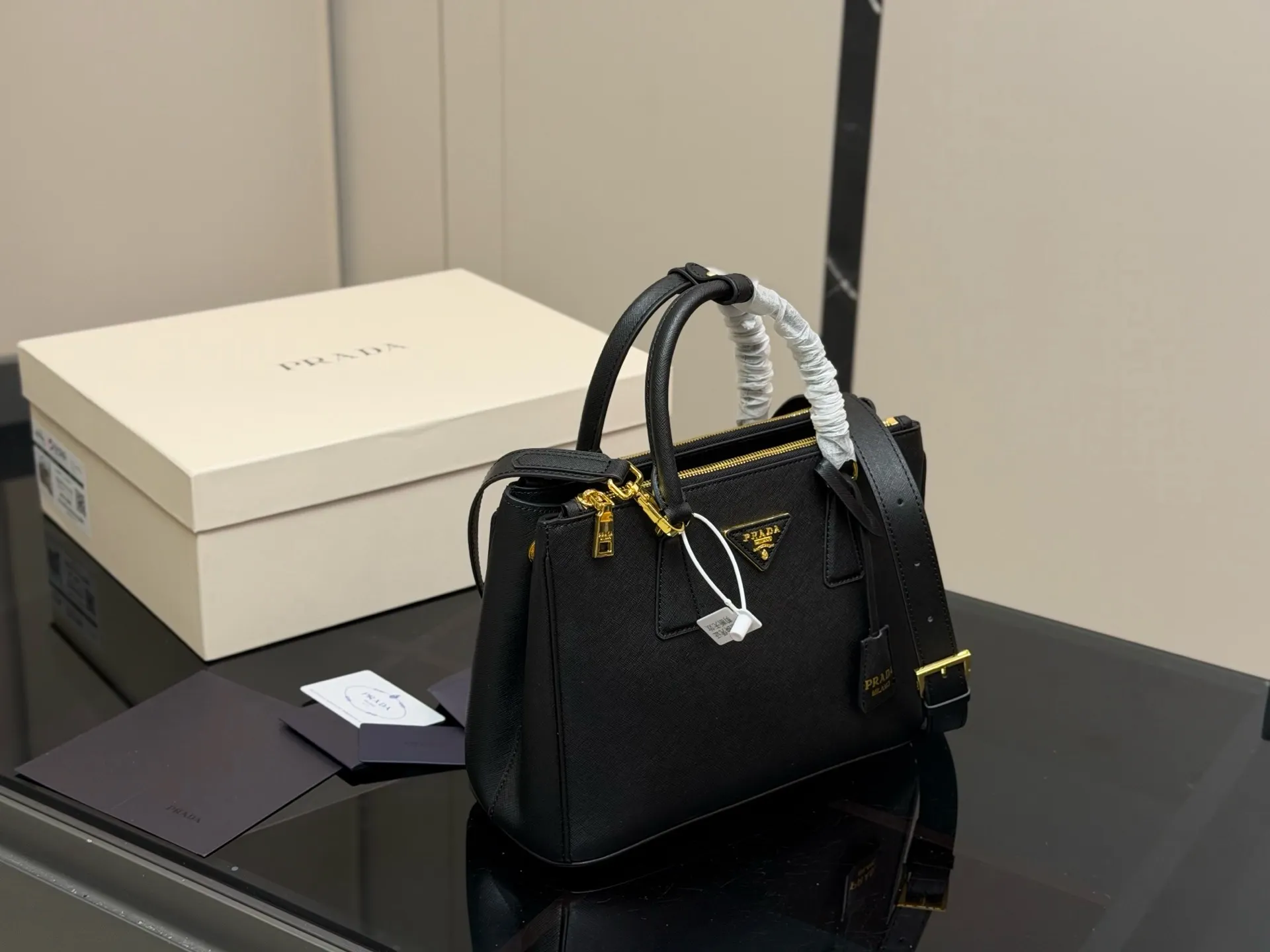 Prada Saffiano Leather Galleria Bag D35518139 — view 4