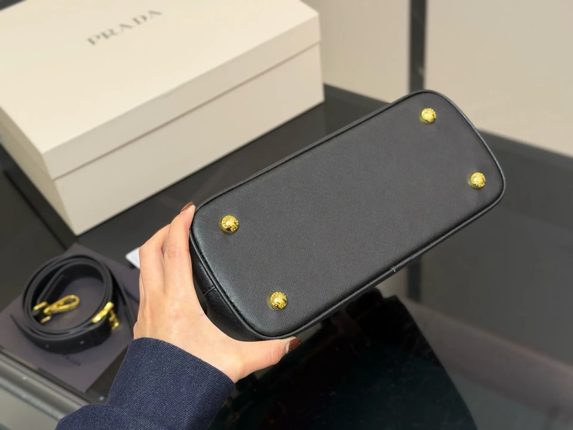 Prada Saffiano Leather Galleria Bag D35518139 — view 8