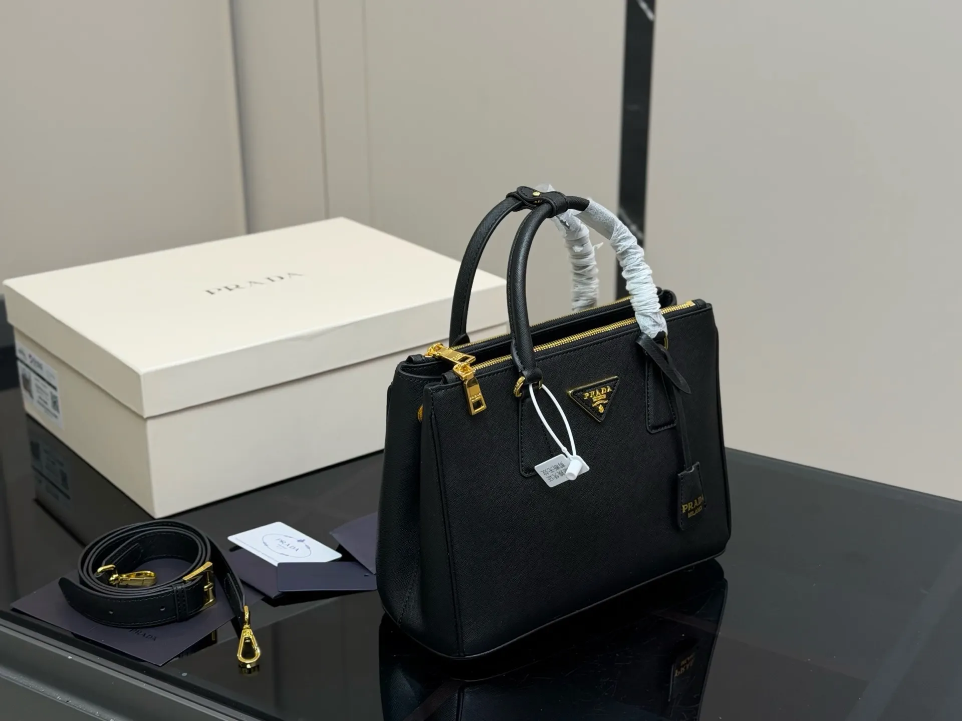 Prada Saffiano Leather Galleria Bag D35518139 — view 9