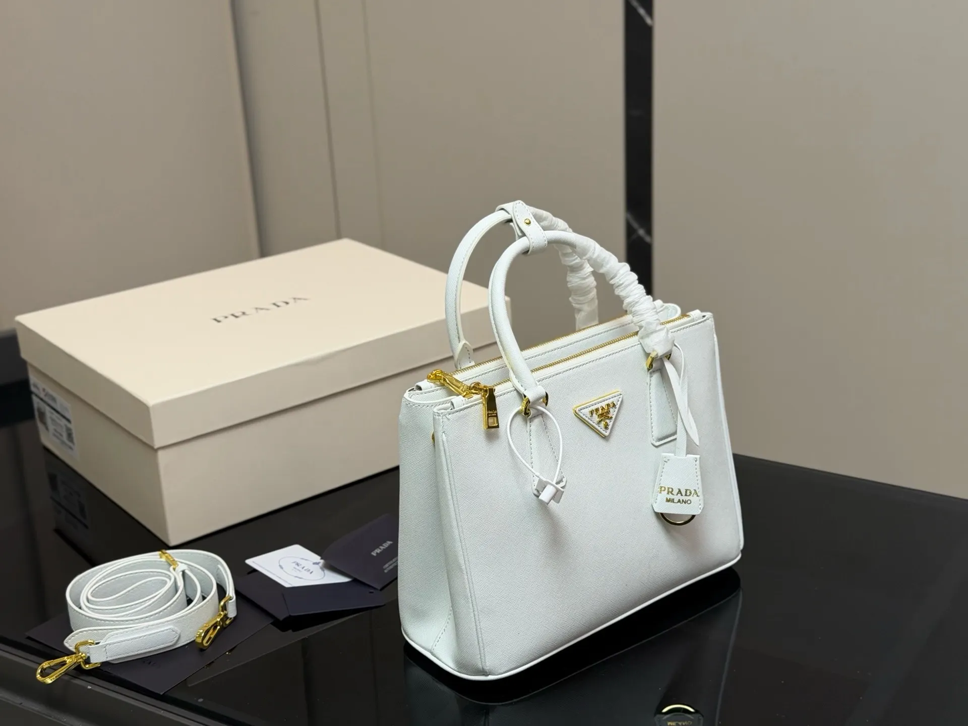 Prada Saffiano Leather Galleria Bag D35518139 — view 10