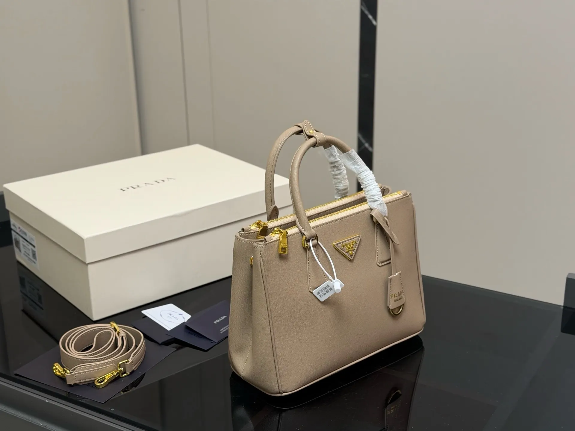 Prada Saffiano Leather Galleria Bag D35518139 — view 11