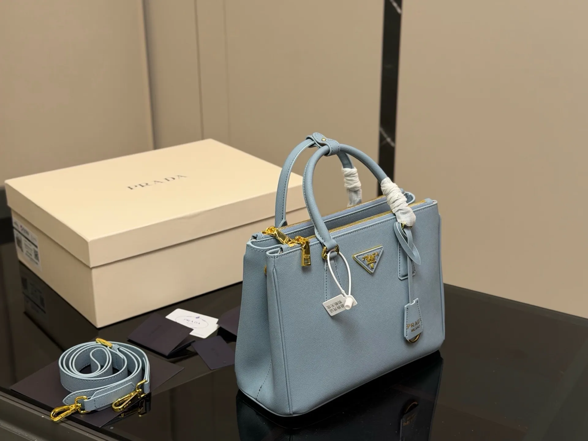 Prada Saffiano Leather Galleria Bag D35518139 — view 12
