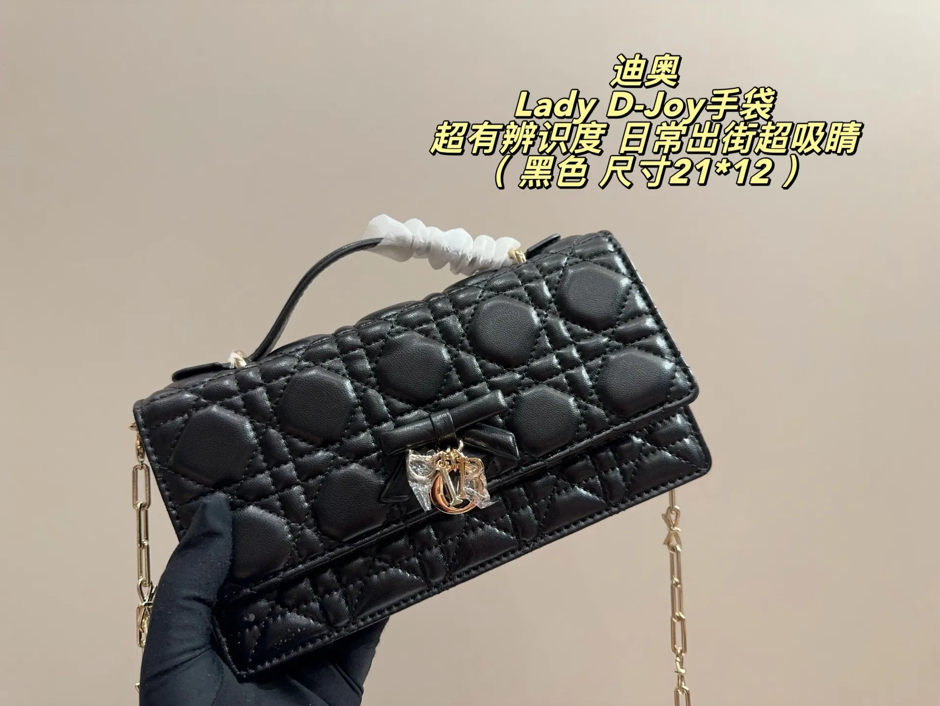 Lady D-Joy Quilted Shoulder Bag D35518344 — view 19
