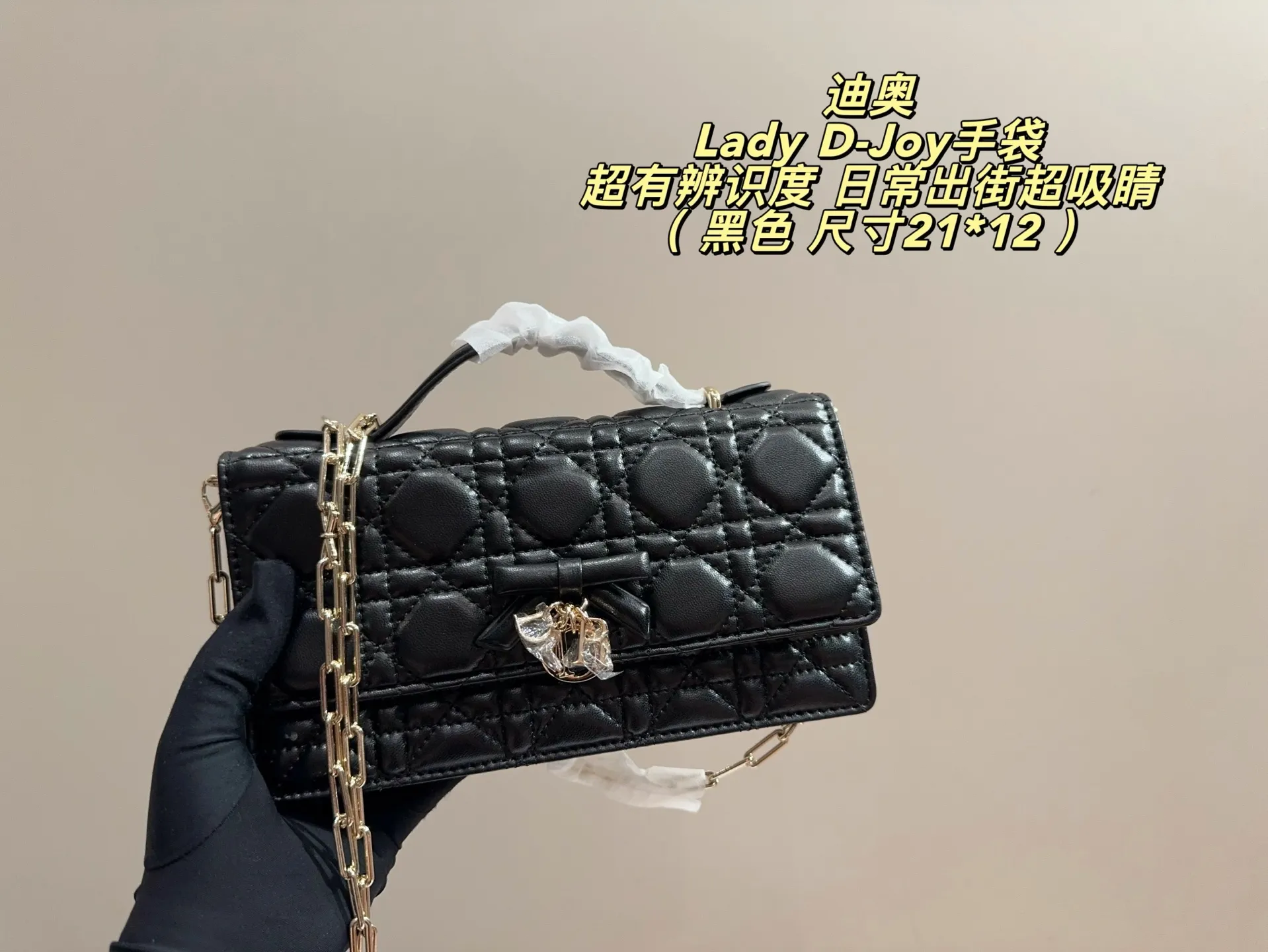 Lady D-Joy Quilted Shoulder Bag D35518344 — view 22