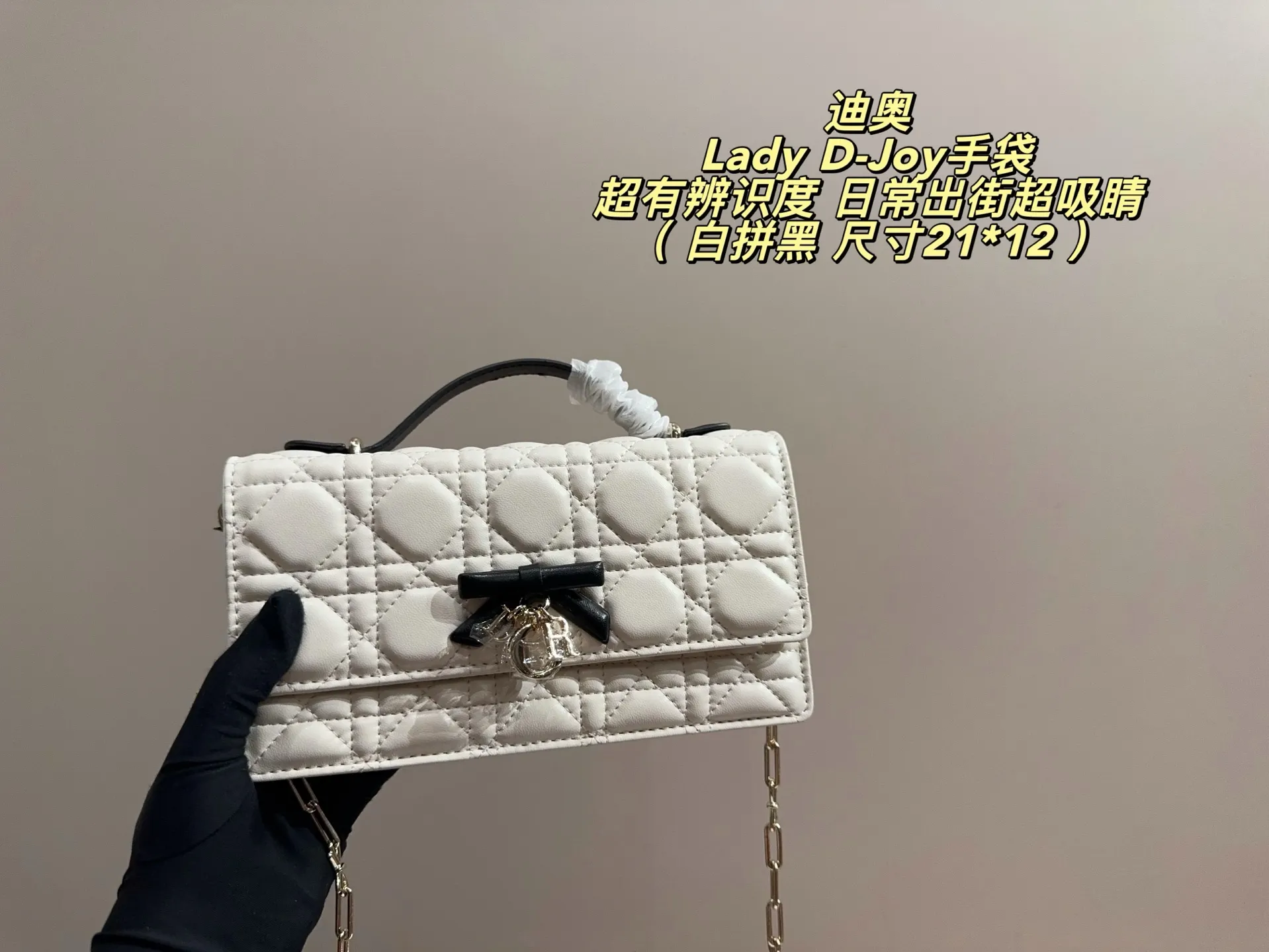 Lady D-Joy Quilted Shoulder Bag D35518344 — view 2