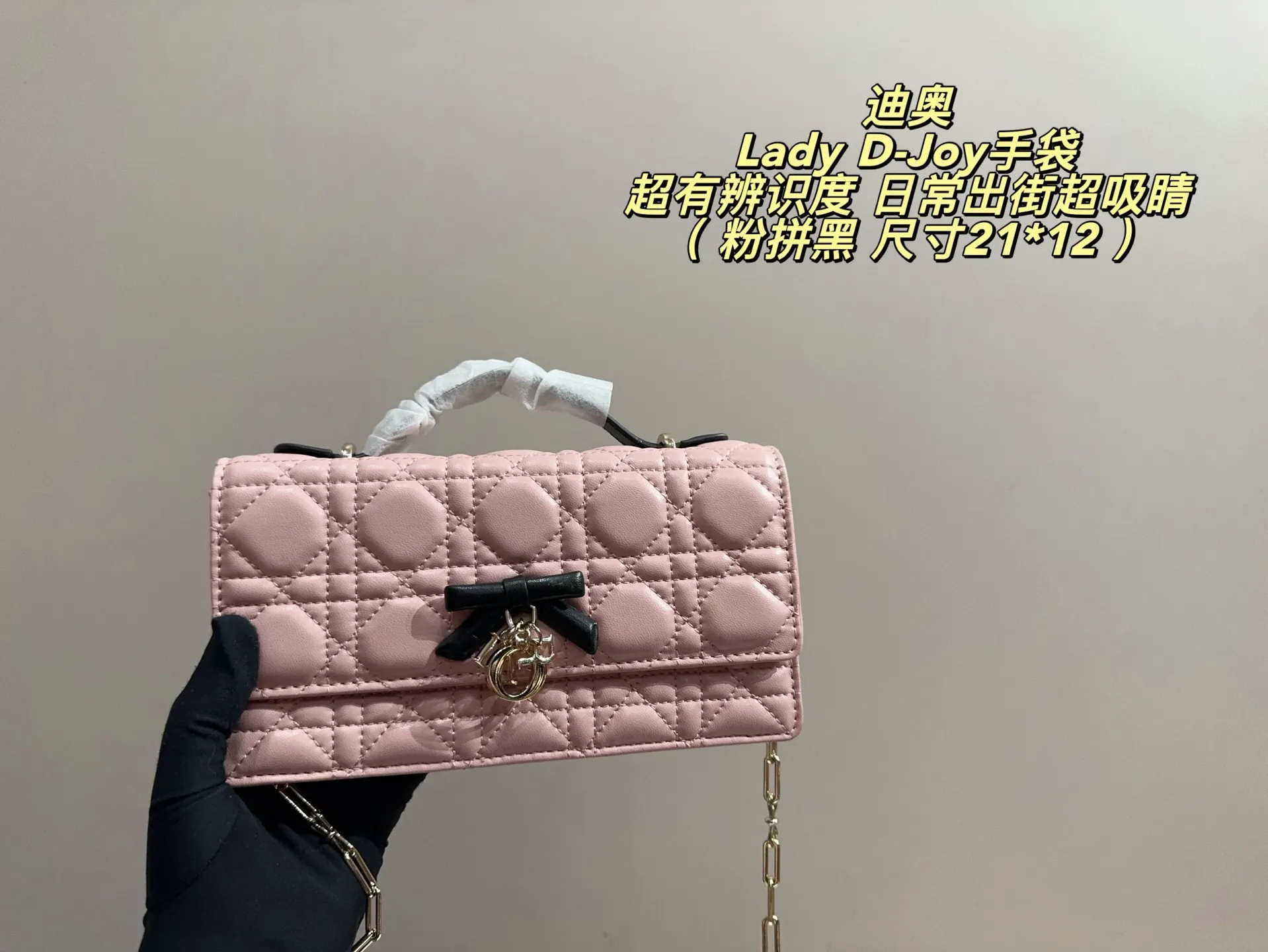 Lady D-Joy Quilted Shoulder Bag D35518344 — view 7