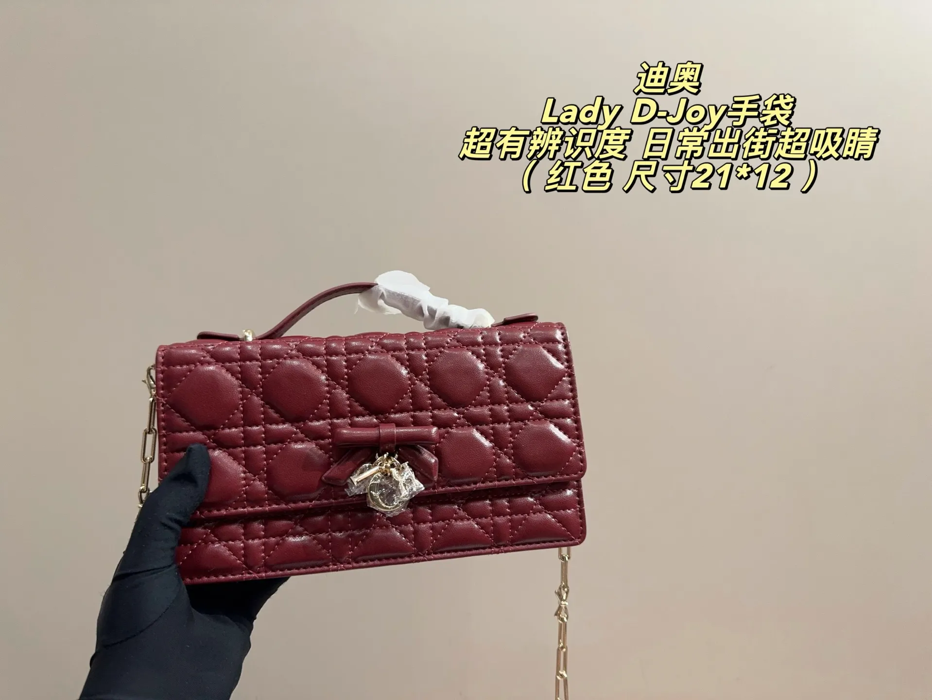 Lady D-Joy Quilted Shoulder Bag D35518344 — view 8