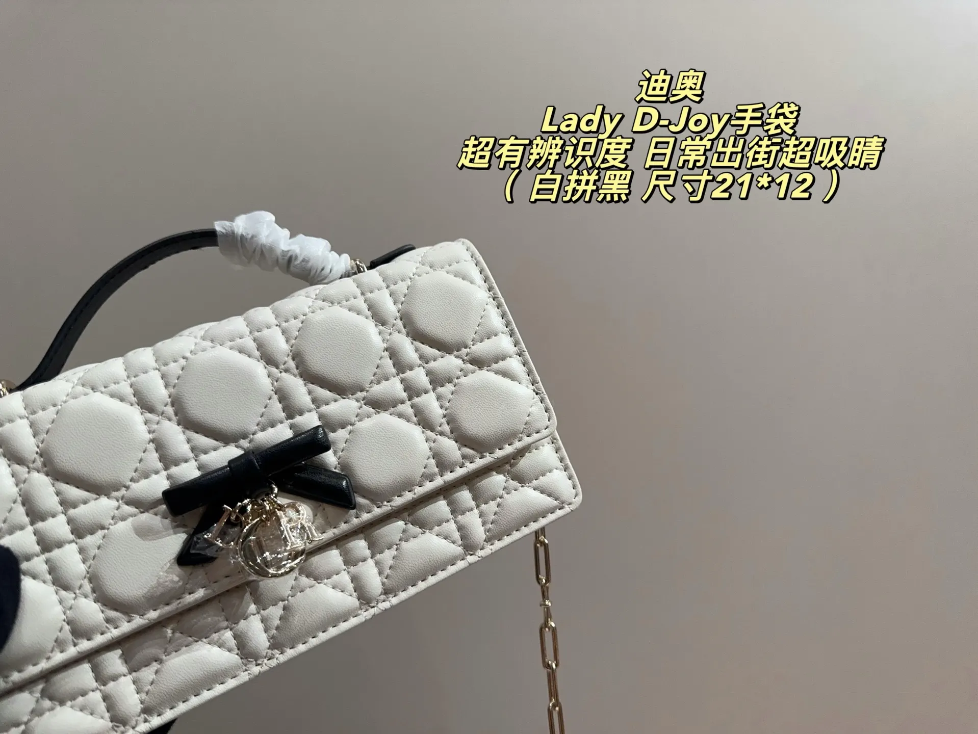 Lady D-Joy Quilted Shoulder Bag D35518344 — view 11