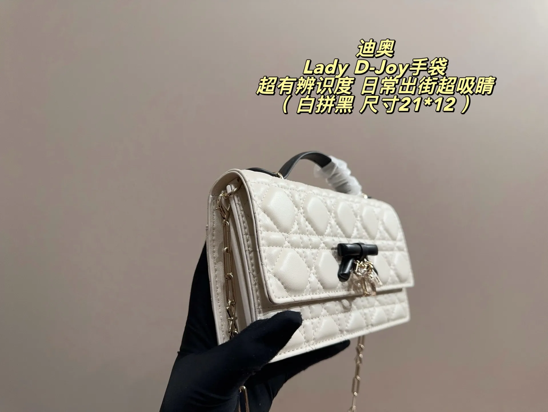 Lady D-Joy Quilted Shoulder Bag D35518344 — view 13