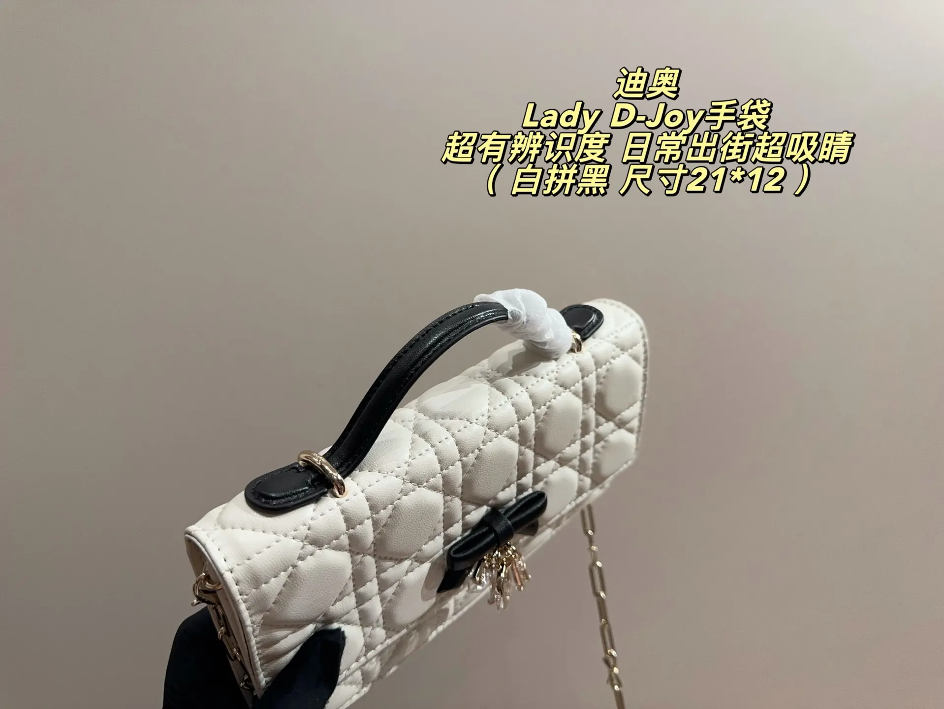 Lady D-Joy Quilted Shoulder Bag D35518344 — view 15