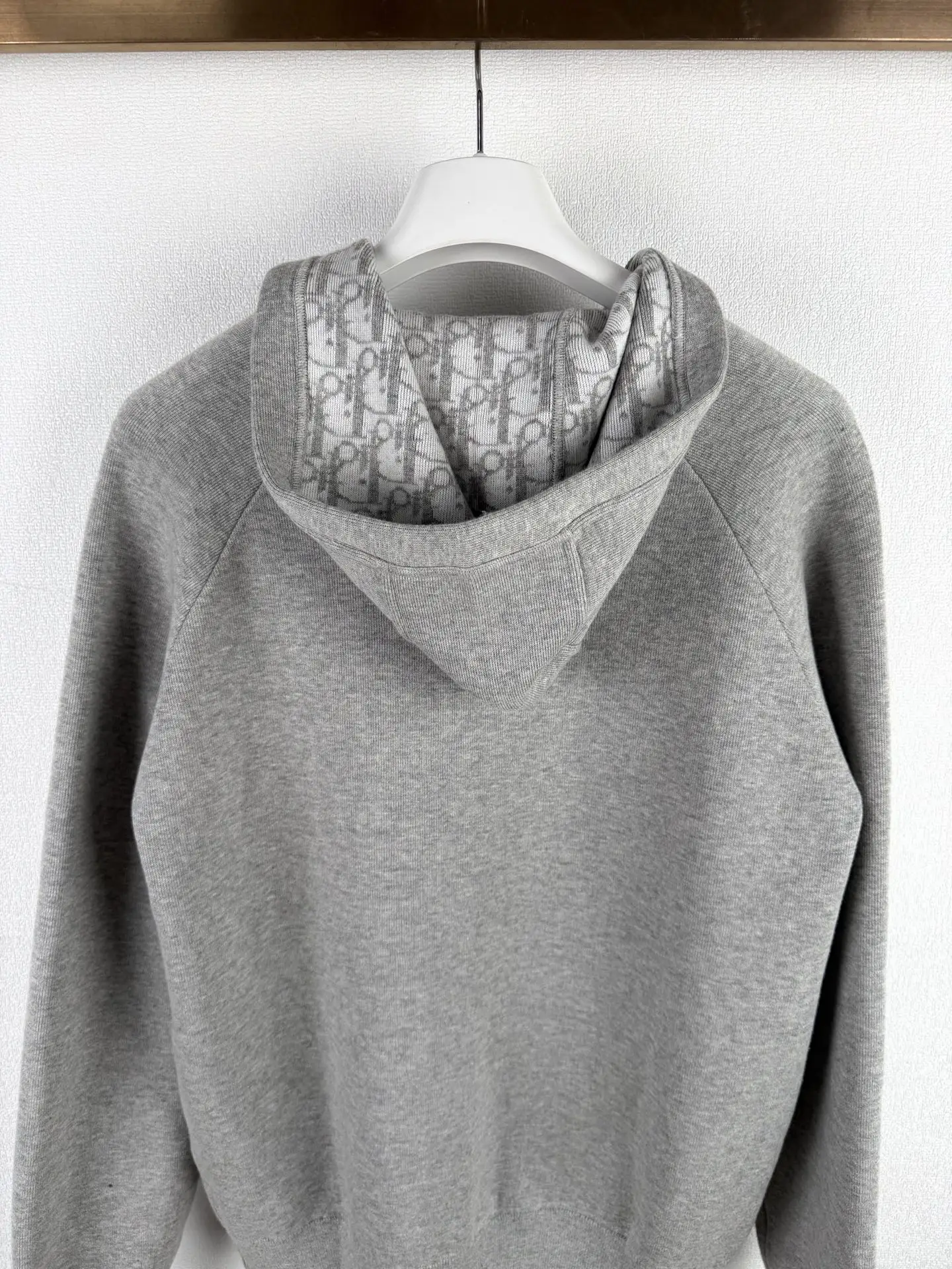 Oblique Jacquard Hooded Knit Cardigan D36524930 — view 4