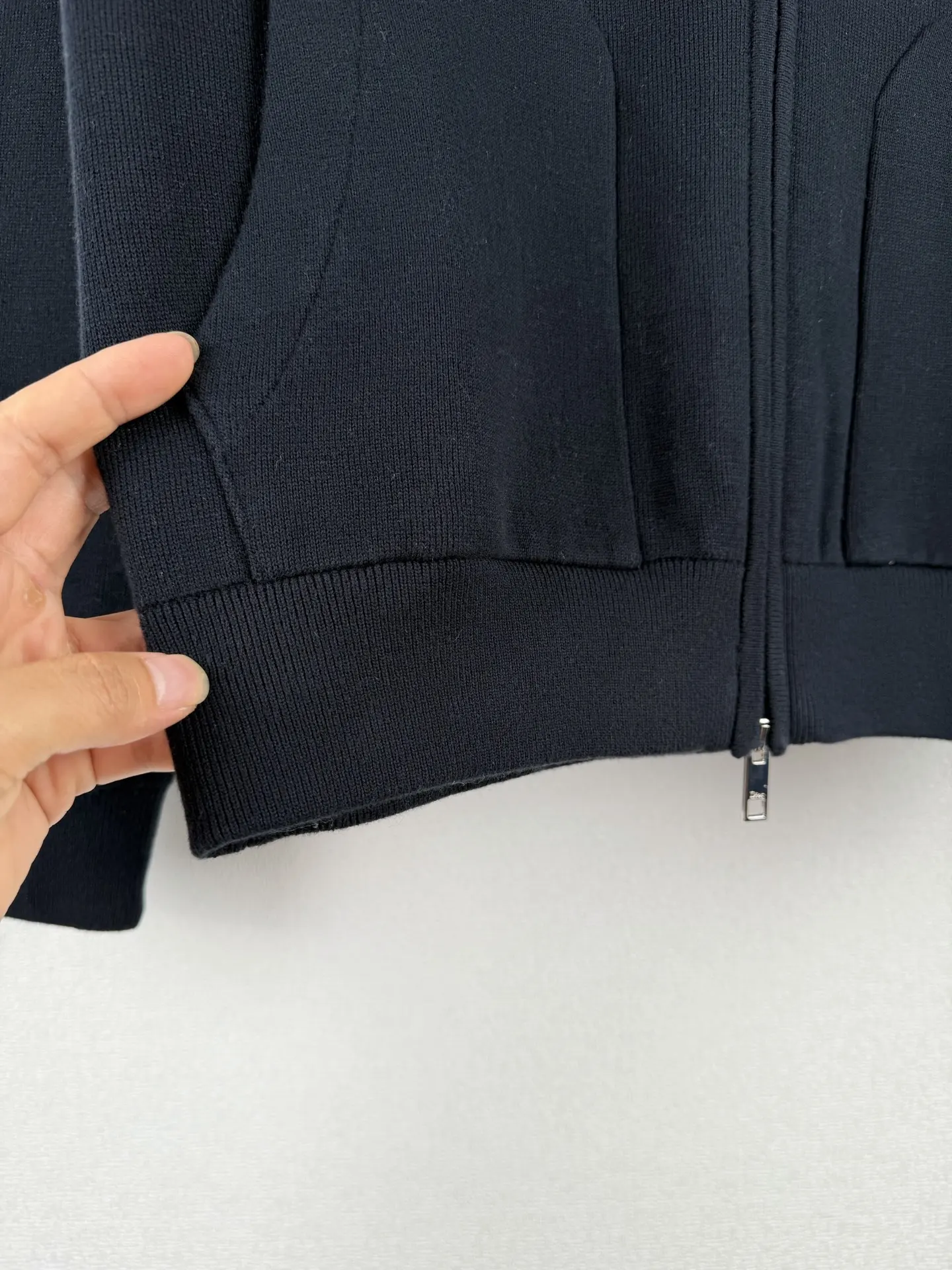 Oblique Jacquard Hooded Knit Cardigan D36524929 — view 9