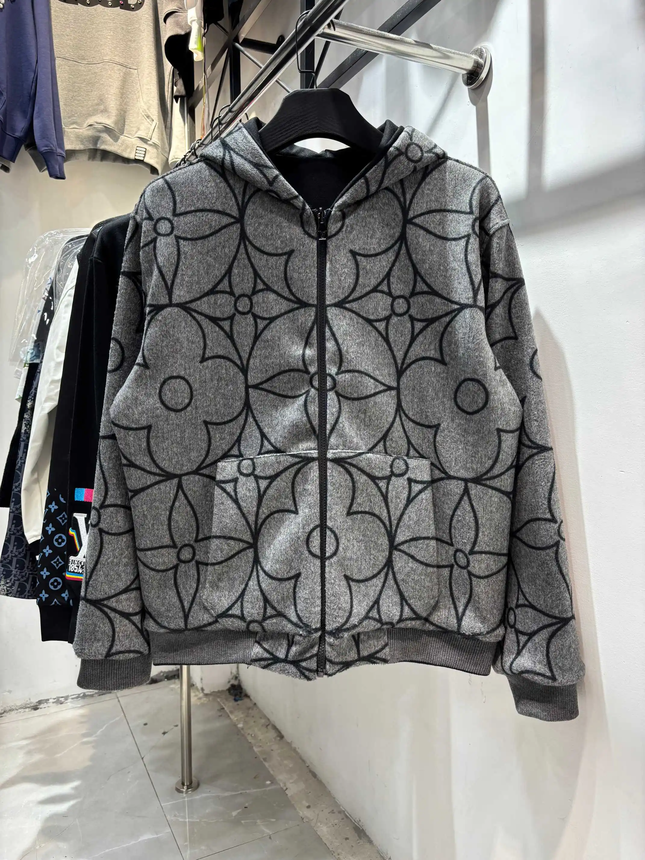 Reversible Monogram Jacquard Wool Jacket D36513859