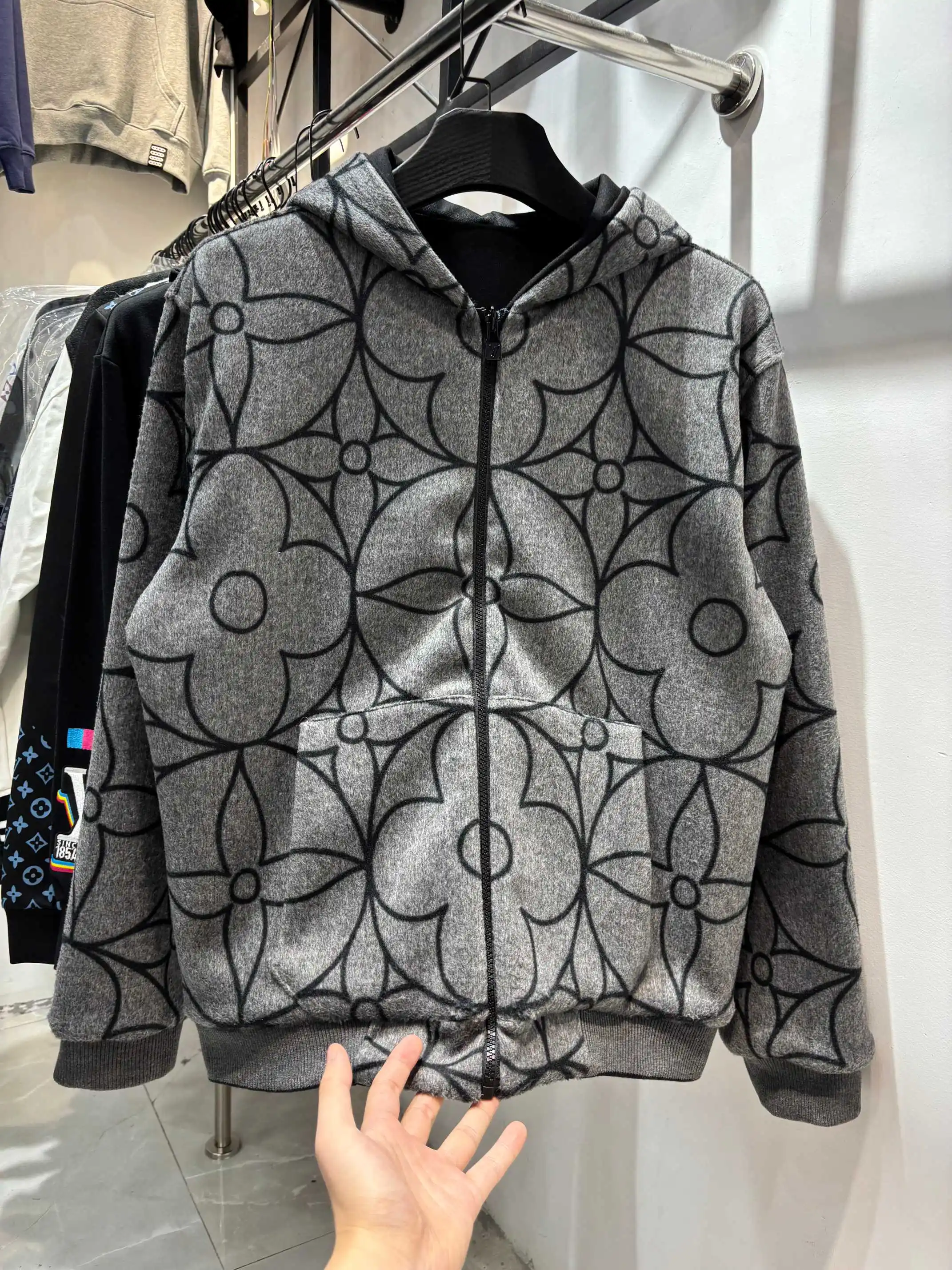 Reversible Monogram Jacquard Wool Jacket D36513859 — view 3