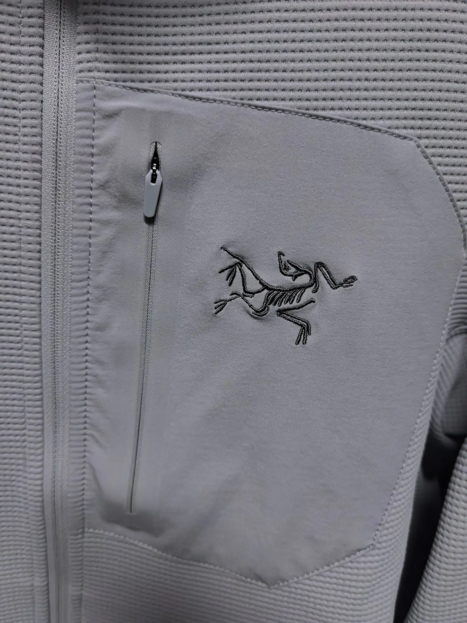 Waffle-Knit Zip-Up Performance Jacket D37022129 — view 3