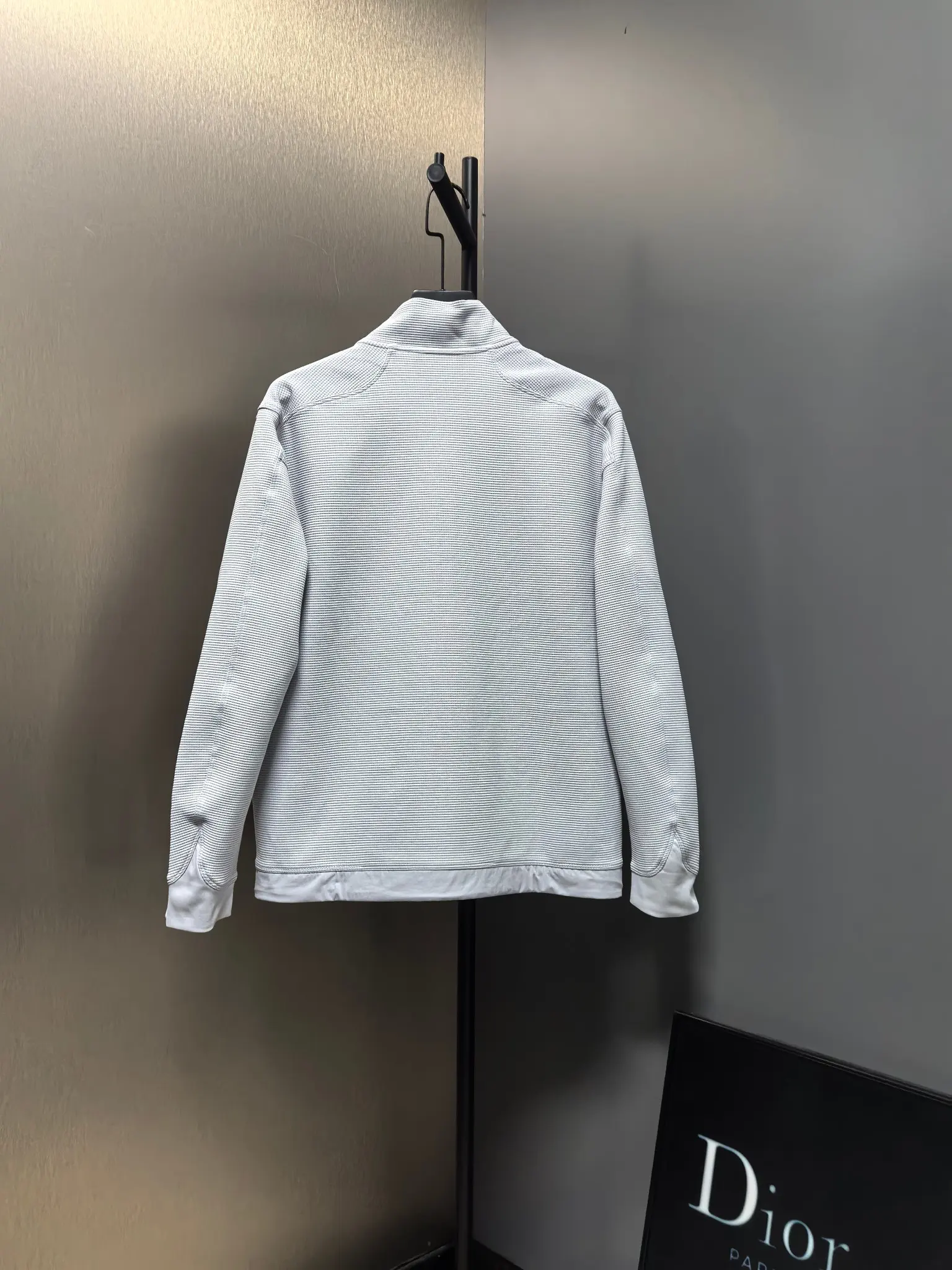 Waffle-Knit Zip-Up Performance Jacket D37022129 — view 8