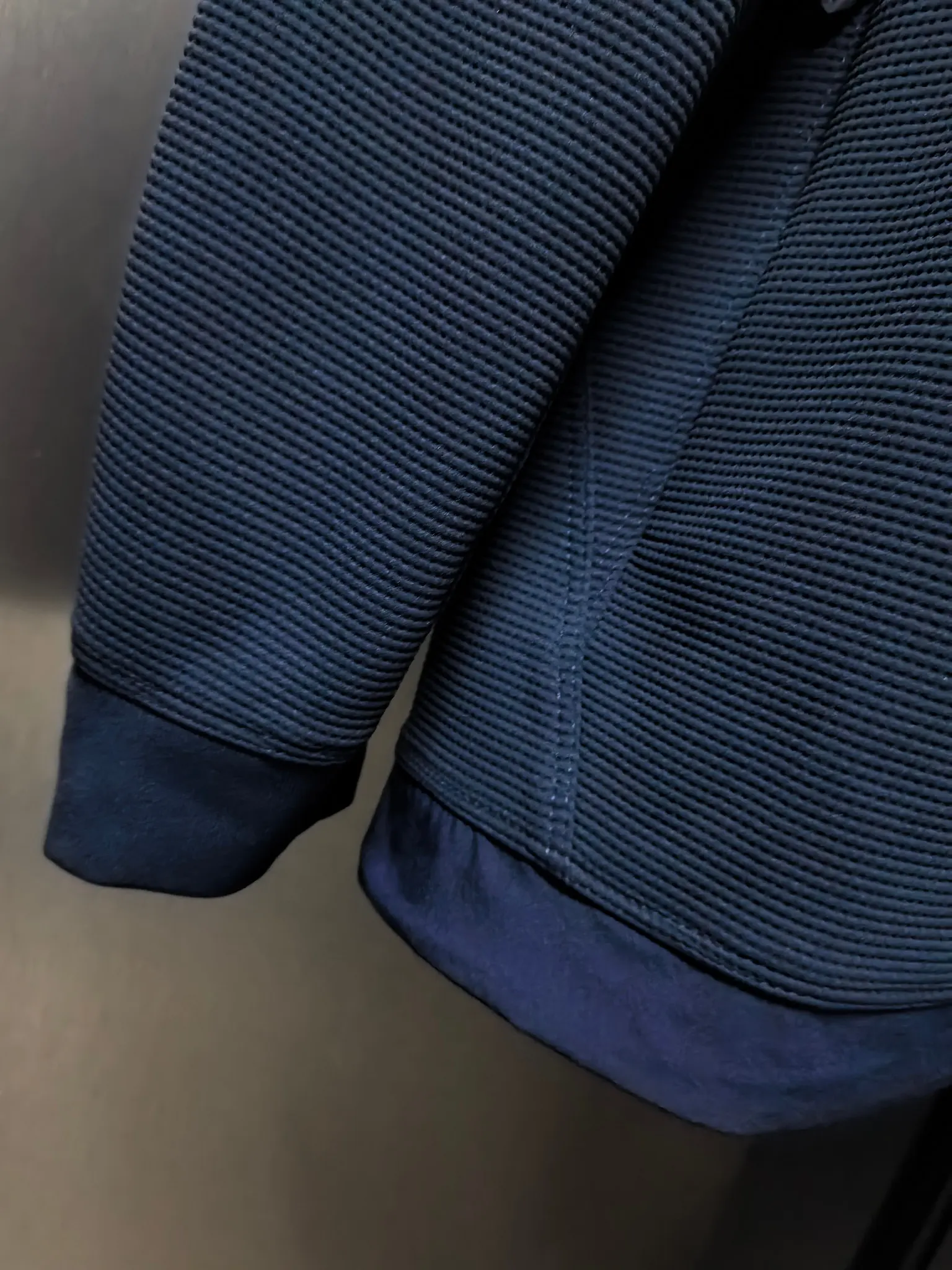 Waffle-Knit Zip-Up Performance Jacket D37022130 — view 5