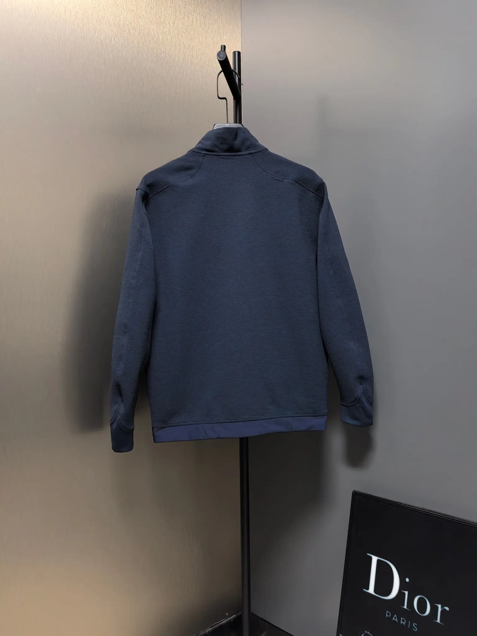 Waffle-Knit Zip-Up Performance Jacket D37022130 — view 8