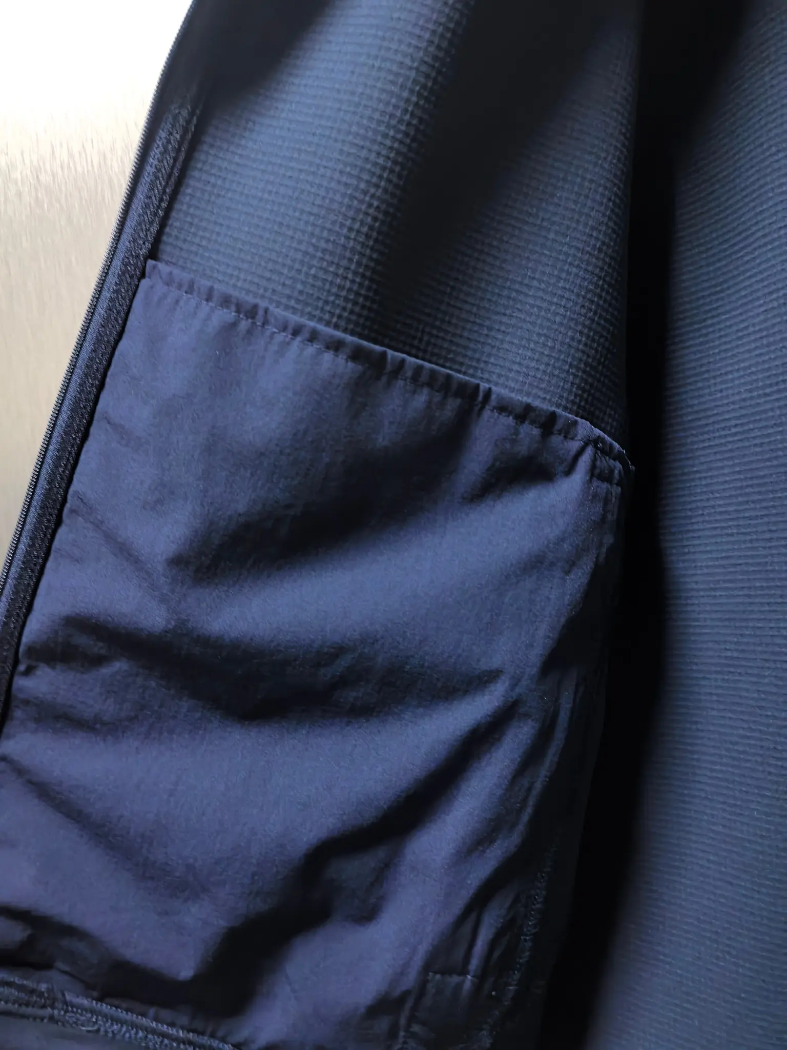 Waffle-Knit Zip-Up Performance Jacket D37022130 — view 10