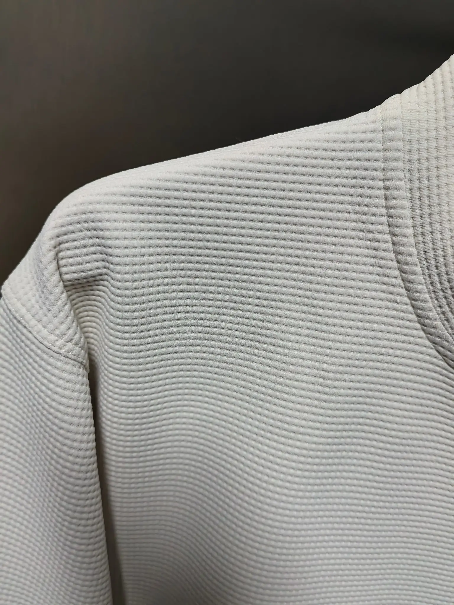 Waffle-Knit Zip-Up Performance Jacket D37022131 — view 2