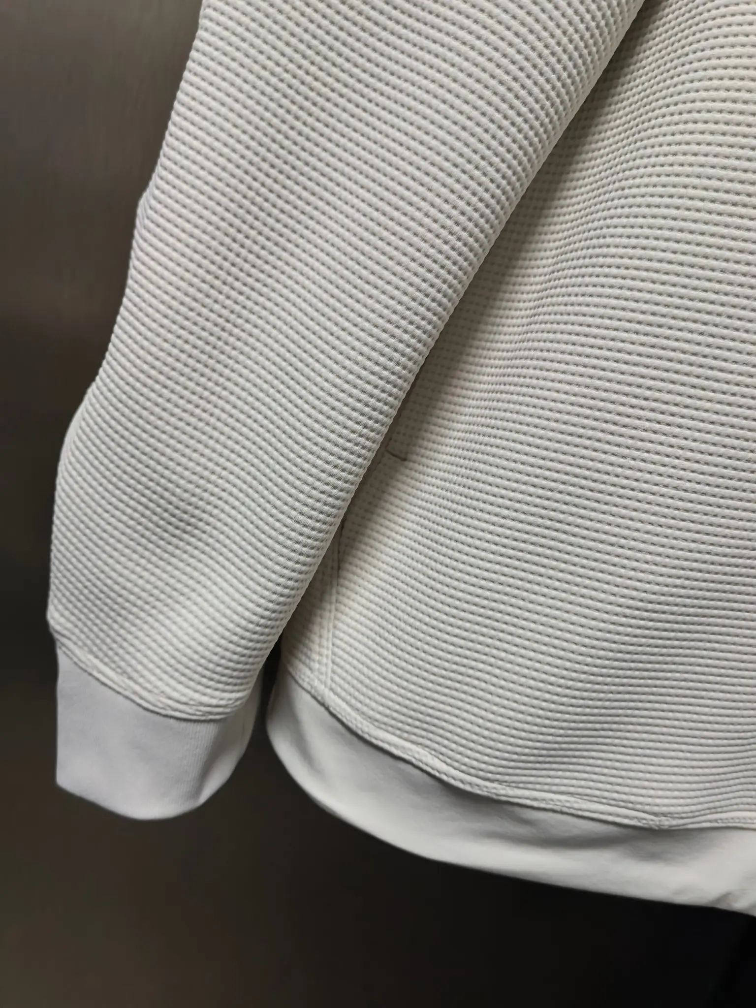 Waffle-Knit Zip-Up Performance Jacket D37022131 — view 5