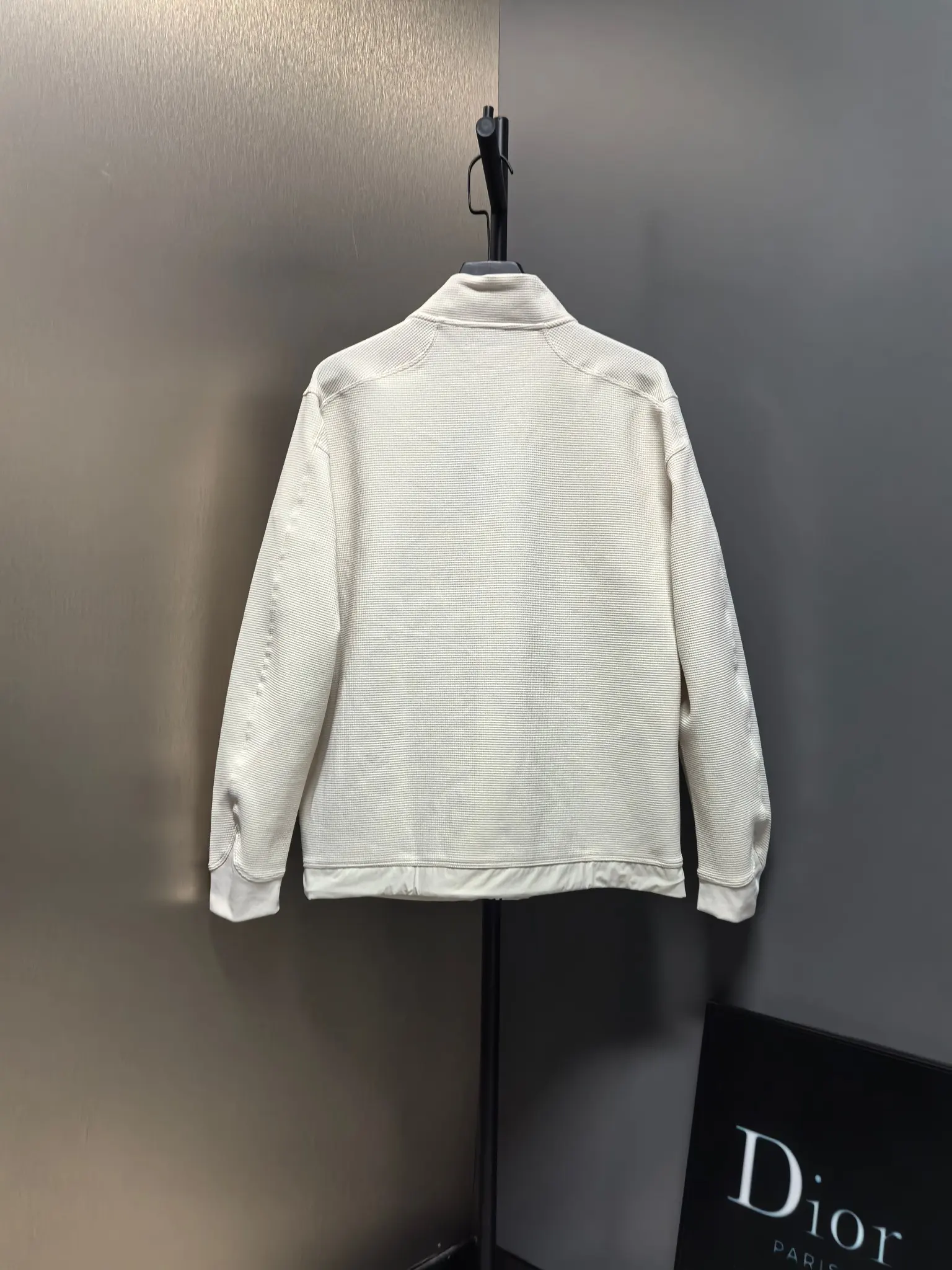Waffle-Knit Zip-Up Performance Jacket D37022131 — view 8