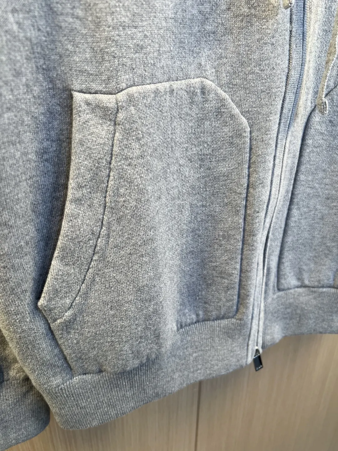 Logo-Embroidered Wool-Blend Zip-Up Hoodie D37020545 — view 6