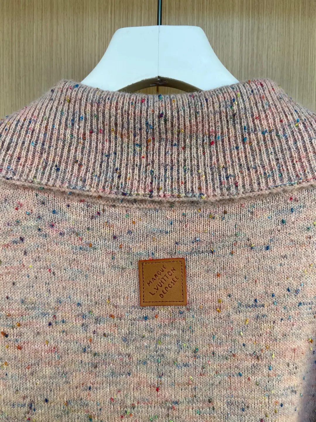 Speckled Wool Knit Cardigan with Pearl Buttons D37020552 — view 7