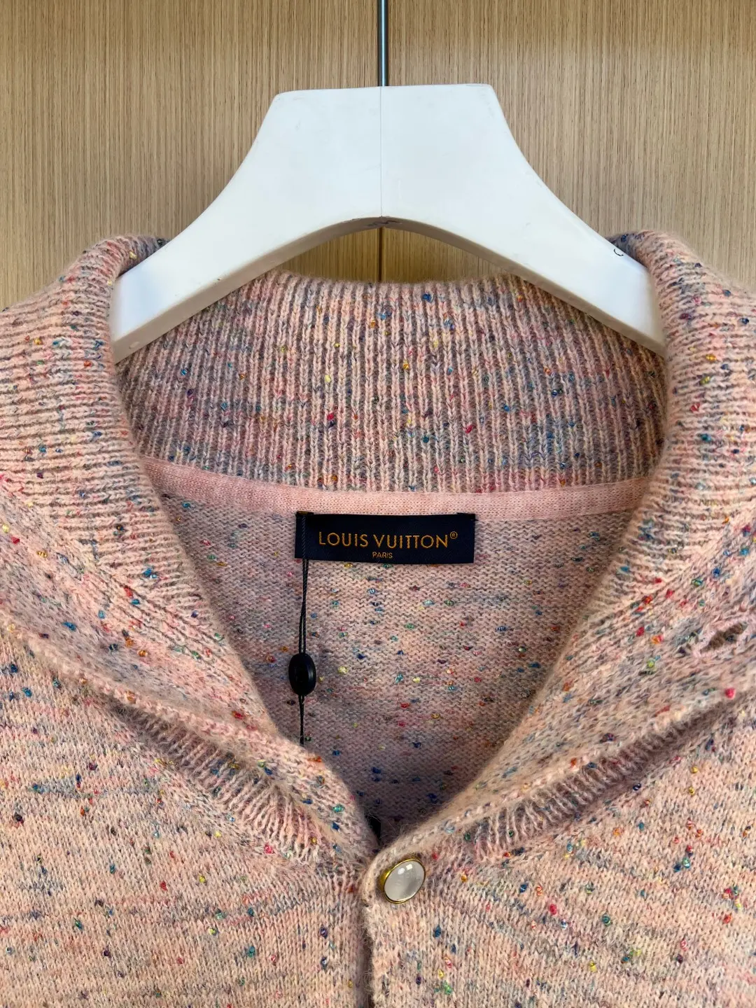 Speckled Wool Knit Cardigan with Pearl Buttons D37020552 — view 9